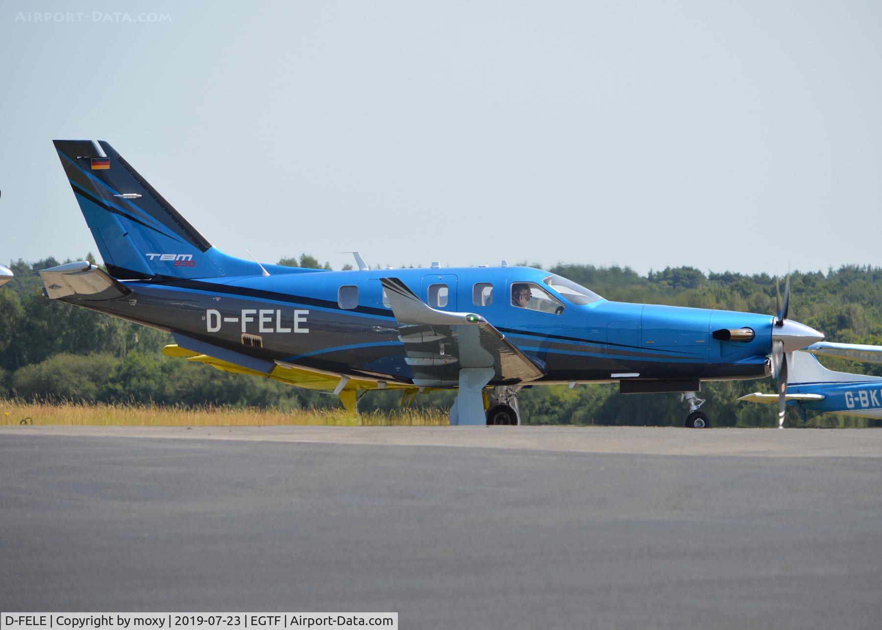 D-FELE, 2019 Socata TBM-930 C/N 1266, Socata TBM-930 at Fairoaks, departing for Bremen. (EDDW)