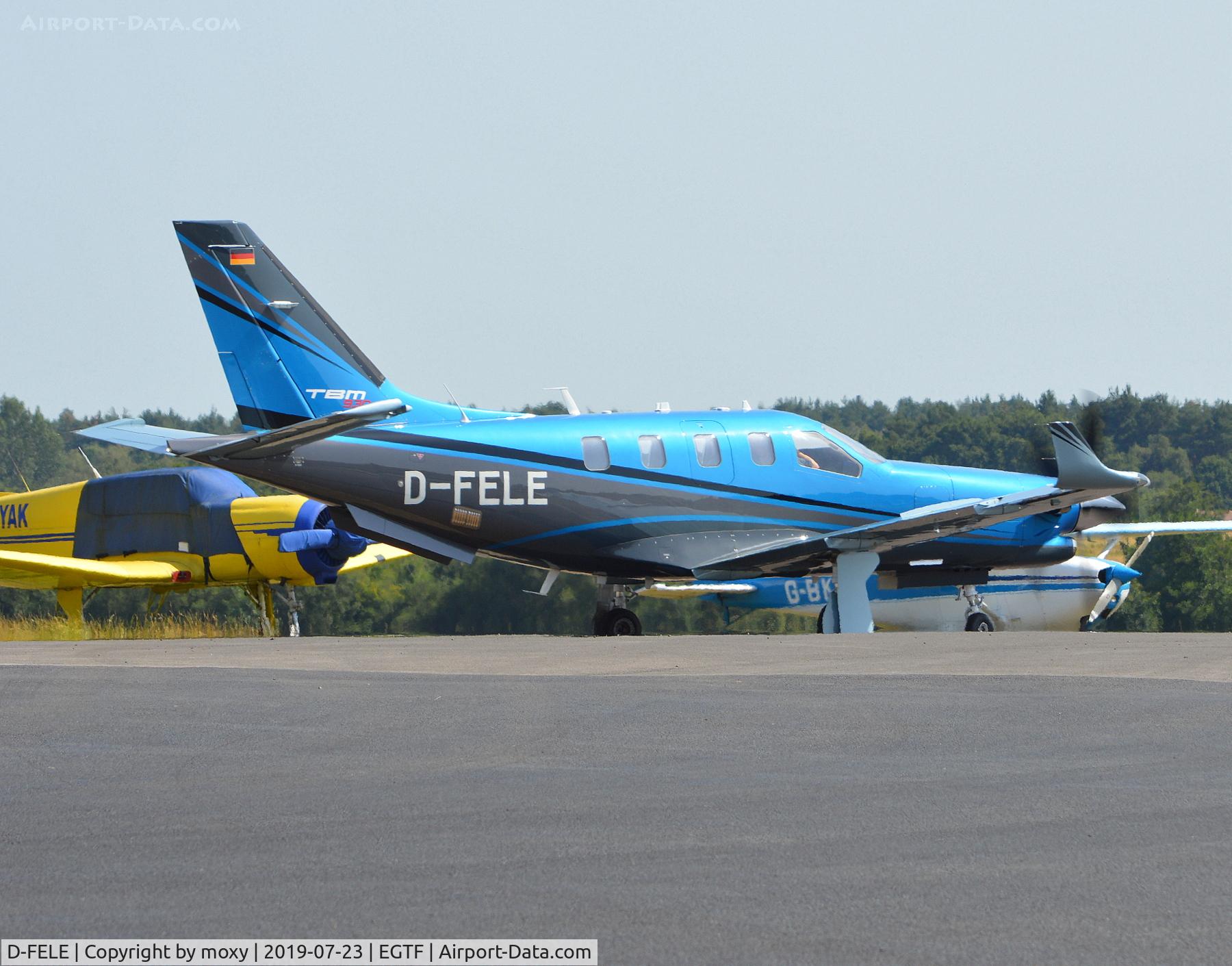 D-FELE, 2019 Socata TBM-930 C/N 1266, Socata TBM-930 at Fairoaks, departing for Bremen. (EDDW)
