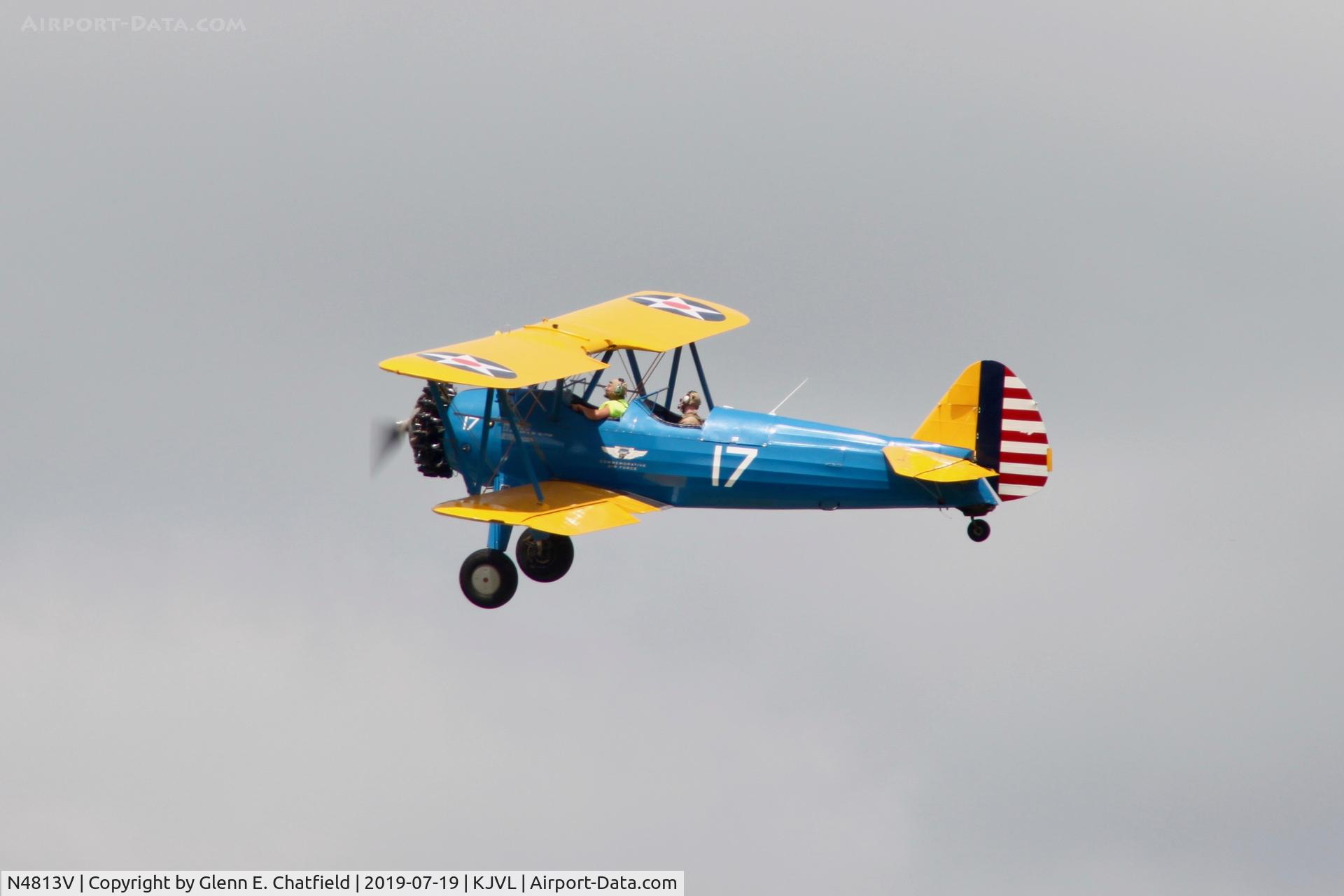 N4813V, 1950 Boeing PT-13D Kaydet (E75) C/N 75-5326, PT-13D 42-17163