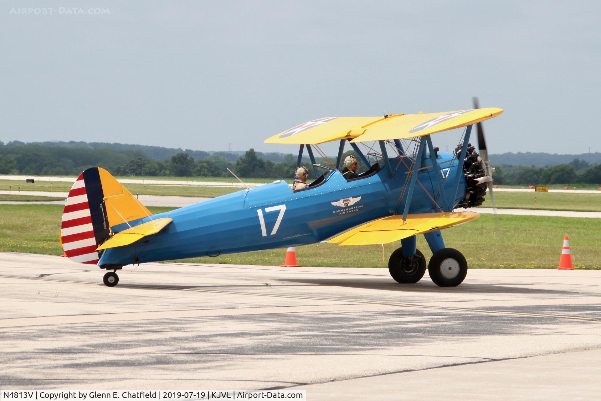 N4813V, 1950 Boeing PT-13D Kaydet (E75) C/N 75-5326, PT-13D 42-17163