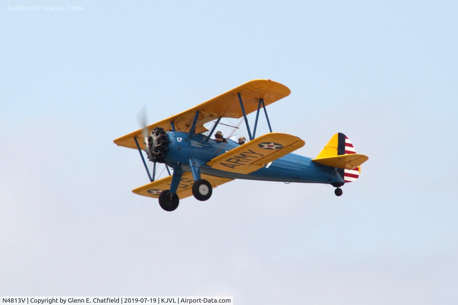 N4813V, 1950 Boeing PT-13D Kaydet (E75) C/N 75-5326, PT-13D 42-17163