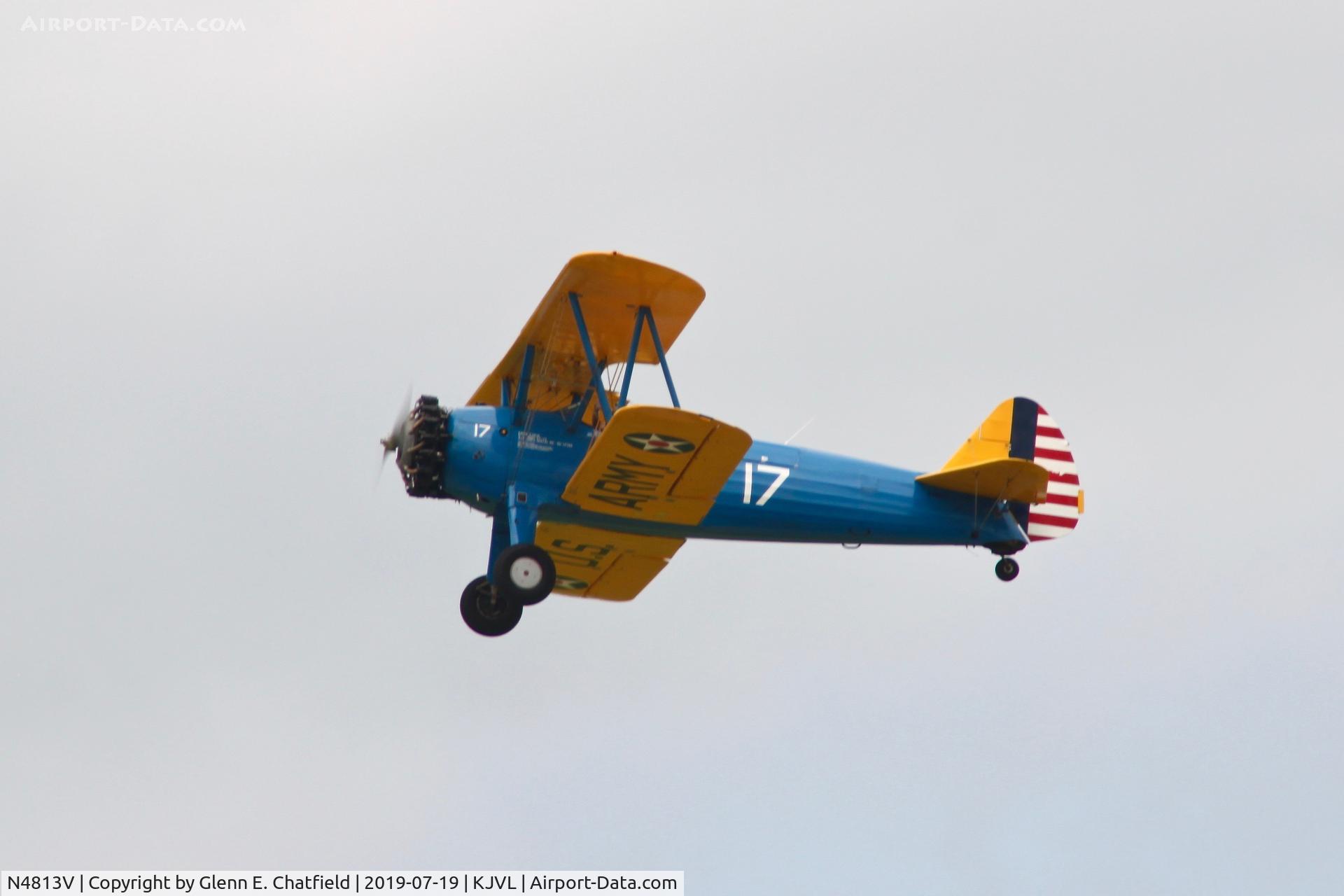 N4813V, 1950 Boeing PT-13D Kaydet (E75) C/N 75-5326, PT-13D 42-17163
