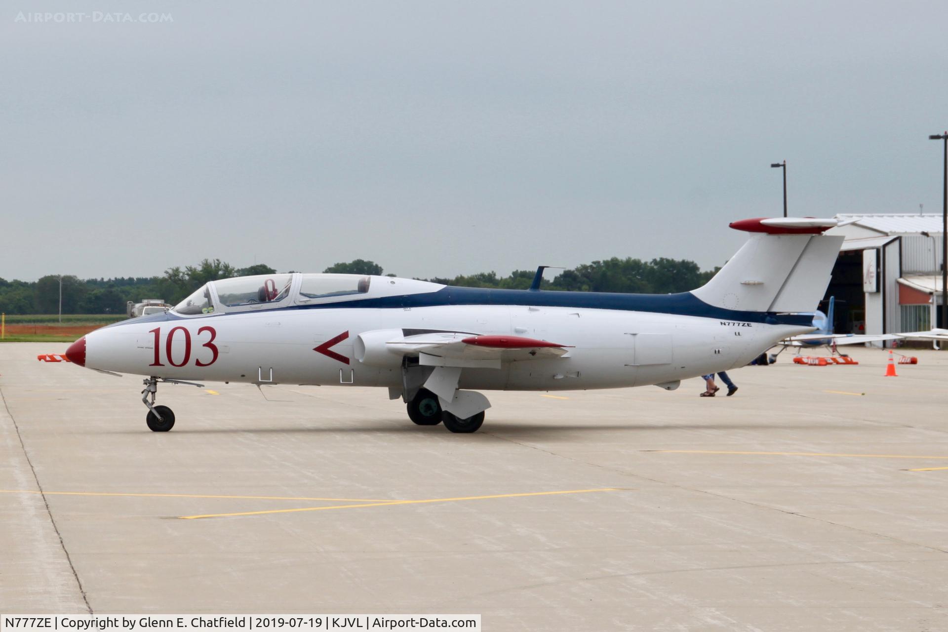 N777ZE, 1972 Aero L-29 Delfin C/N 294688, Displayed on the ramp