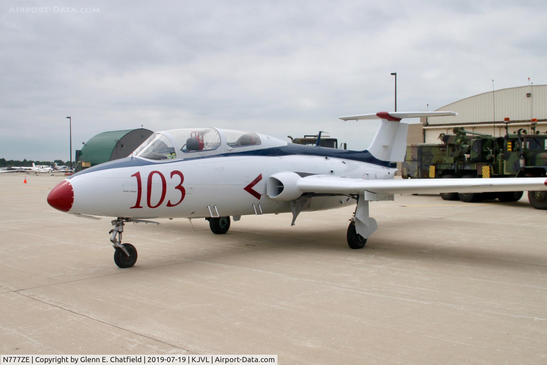 N777ZE, 1972 Aero L-29 Delfin C/N 294688, Displayed on the ramp