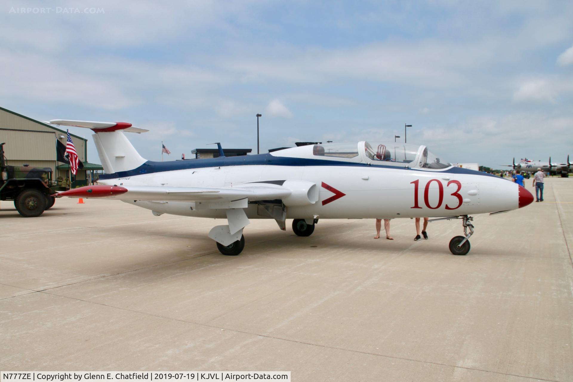 N777ZE, 1972 Aero L-29 Delfin C/N 294688, Displayed on the ramp