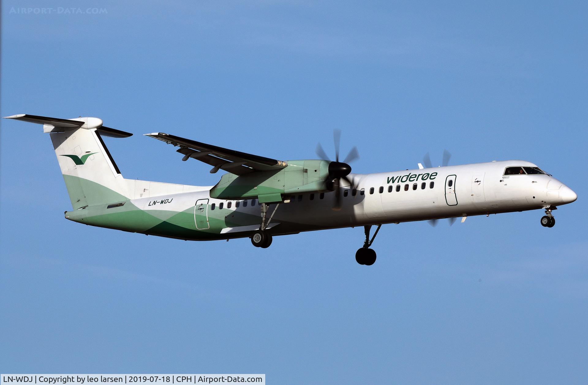 LN-WDJ, 2009 De Havilland Canada DHC-8-402Q Dash 8 C/N 4290, Copenhagen 18.7.2019 final to R-22L