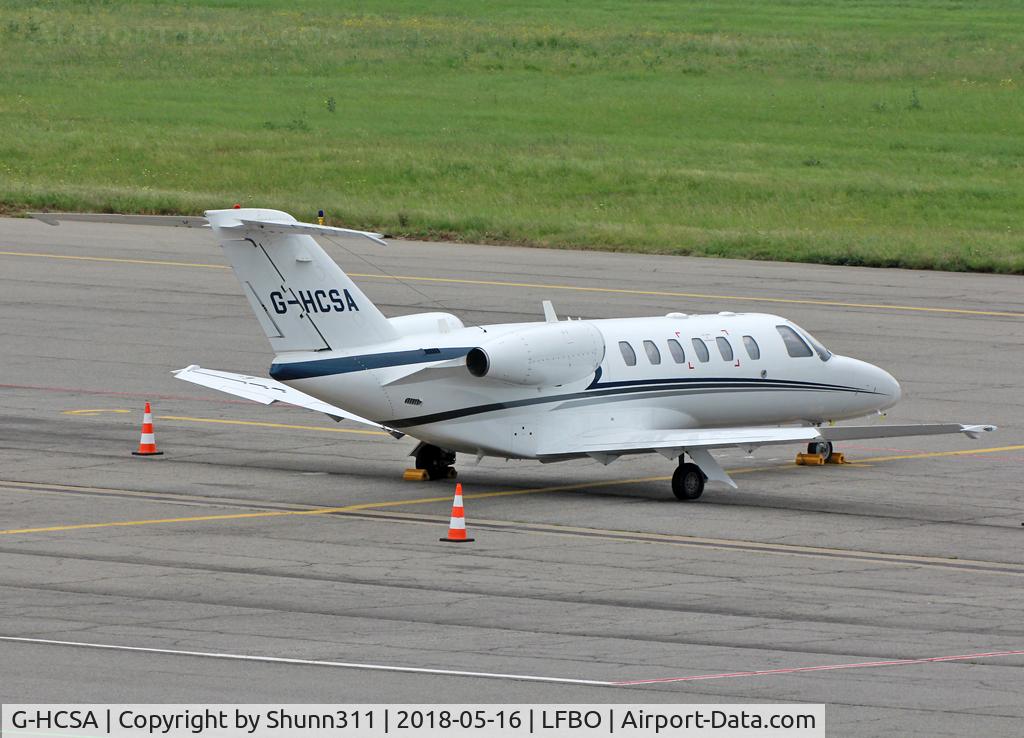 G-HCSA, 2006 Cessna 525A CitationJet CJ2+ C/N 525A-0334, Patked at the General Aviation area...