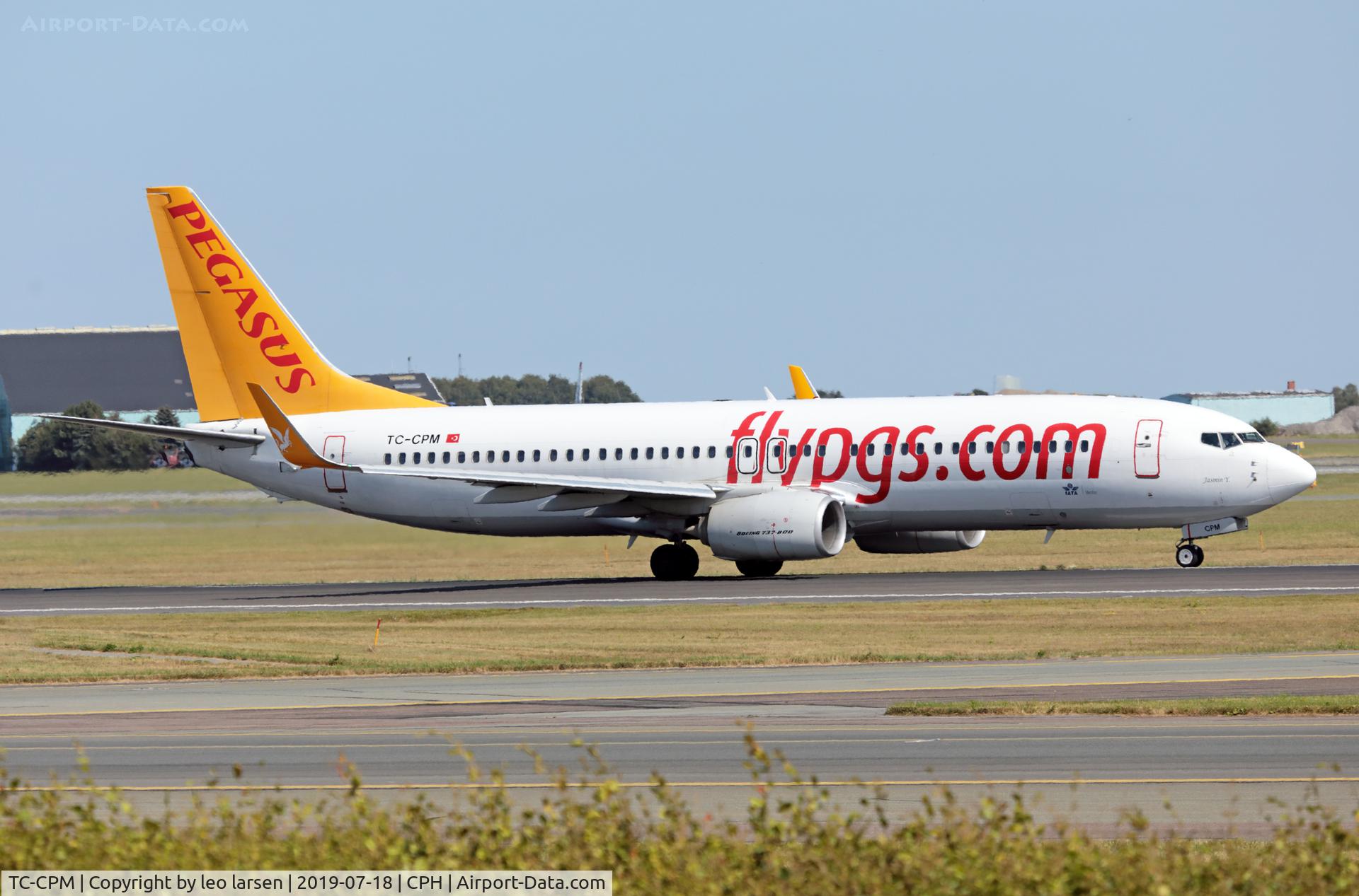 TC-CPM, 2014 Boeing 737-82R C/N 40012, Copenhagen 18.7.2019