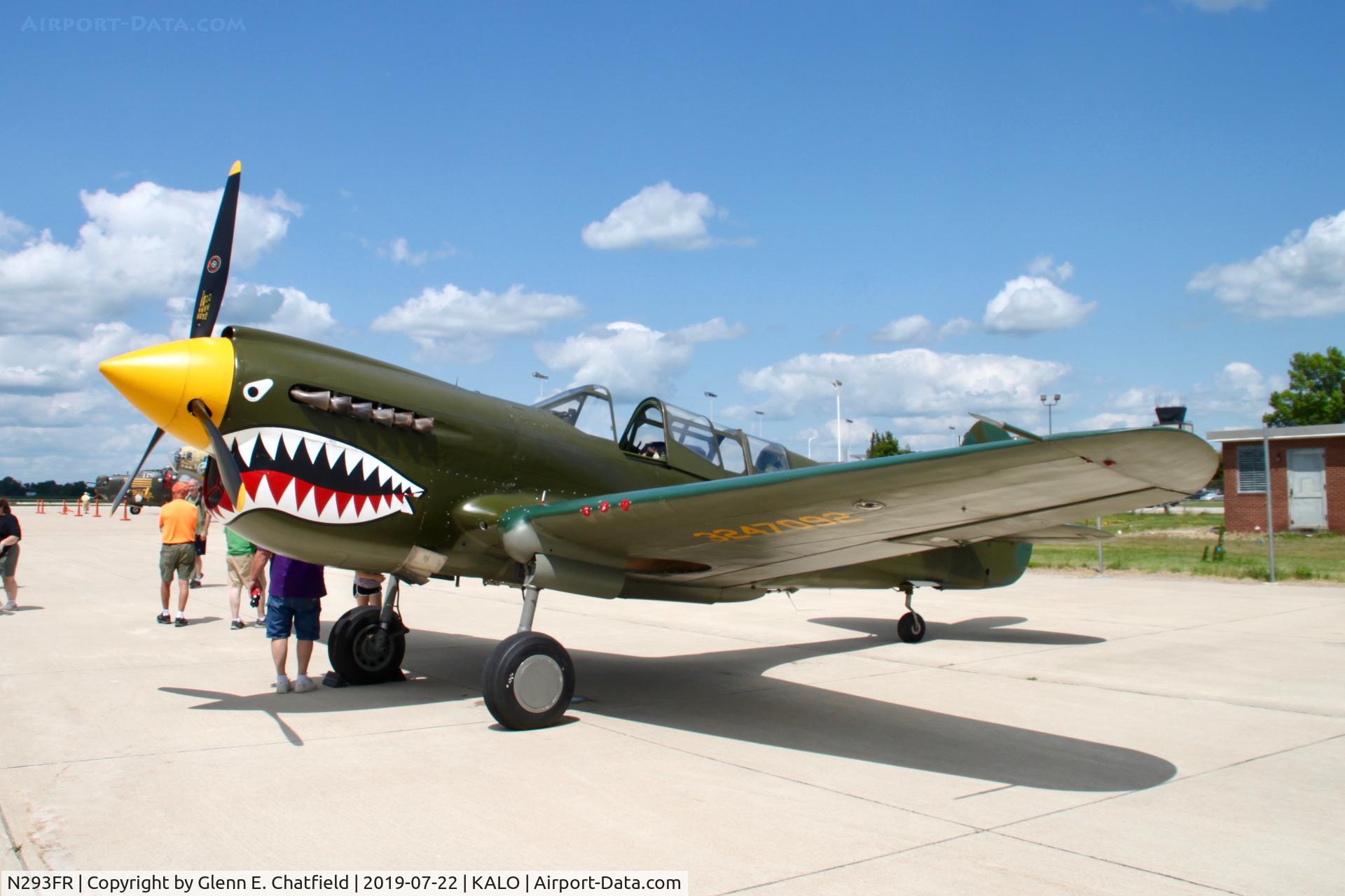 N293FR, 1944 Curtiss TP-40N Warhawk C/N 42-104721 (28483), On display