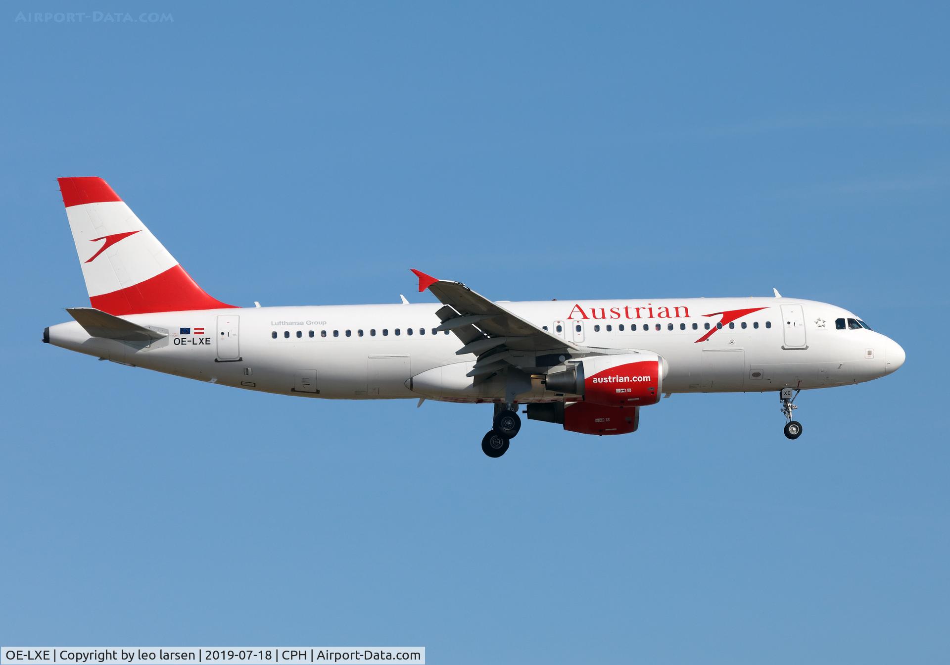 OE-LXE, 2008 Airbus A320-216 C/N 3532, Copenhagen 18.7.2019 on final to R-22L