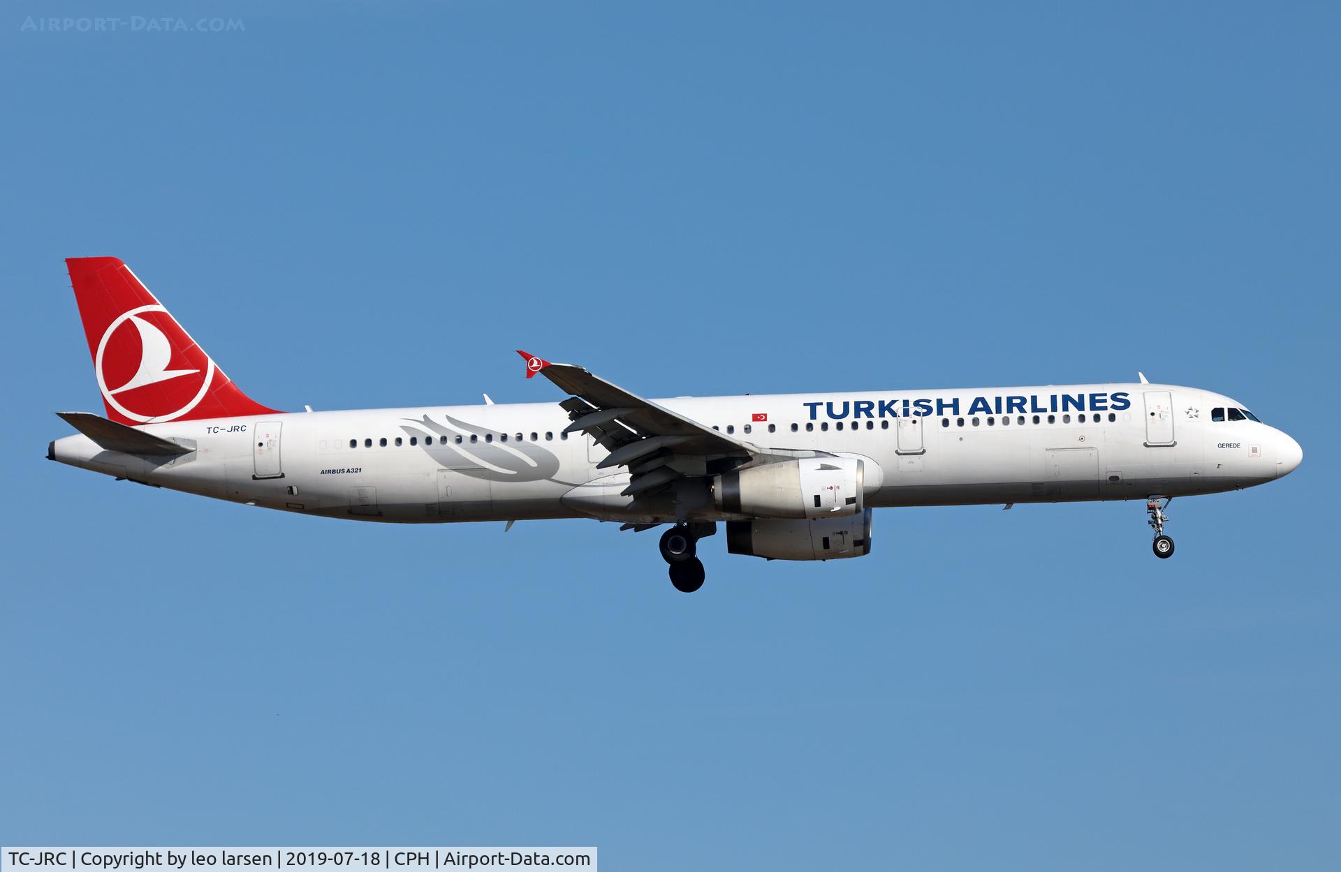 TC-JRC, 2006 Airbus A321-231 C/N 2999, Copenhagen 18.7.2018 on final to R-22L