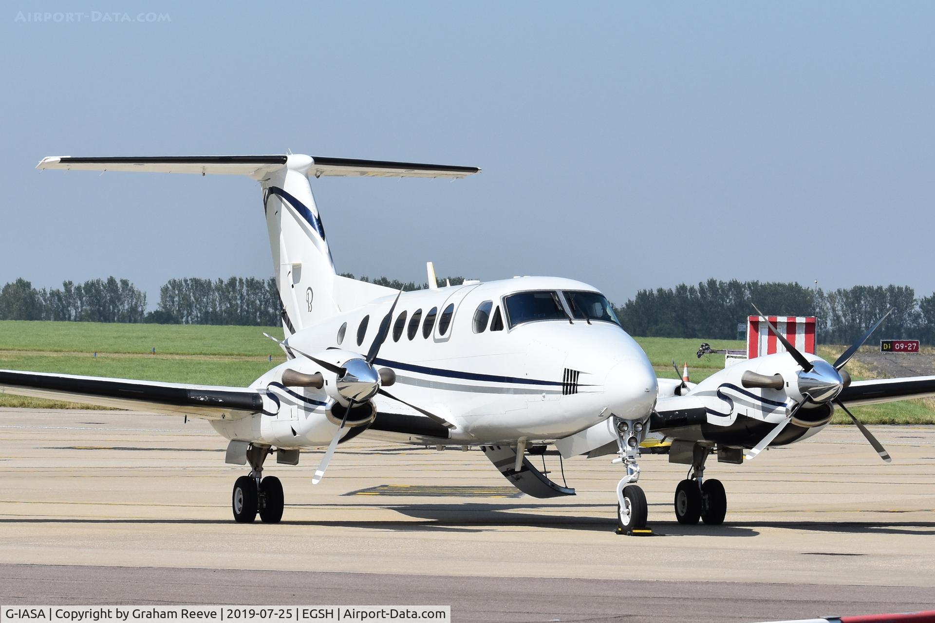G-IASA, 1999 Raytheon B200 King Air C/N BB-1698, Parked at Norwich.