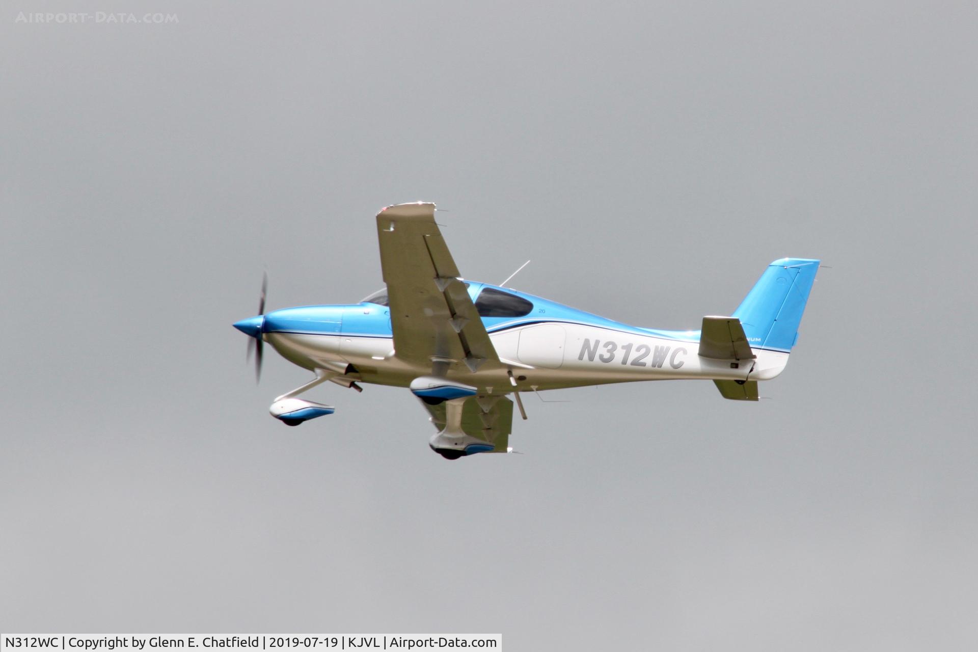 N312WC, 2019 Cirrus SR20 C/N 2492, Departing