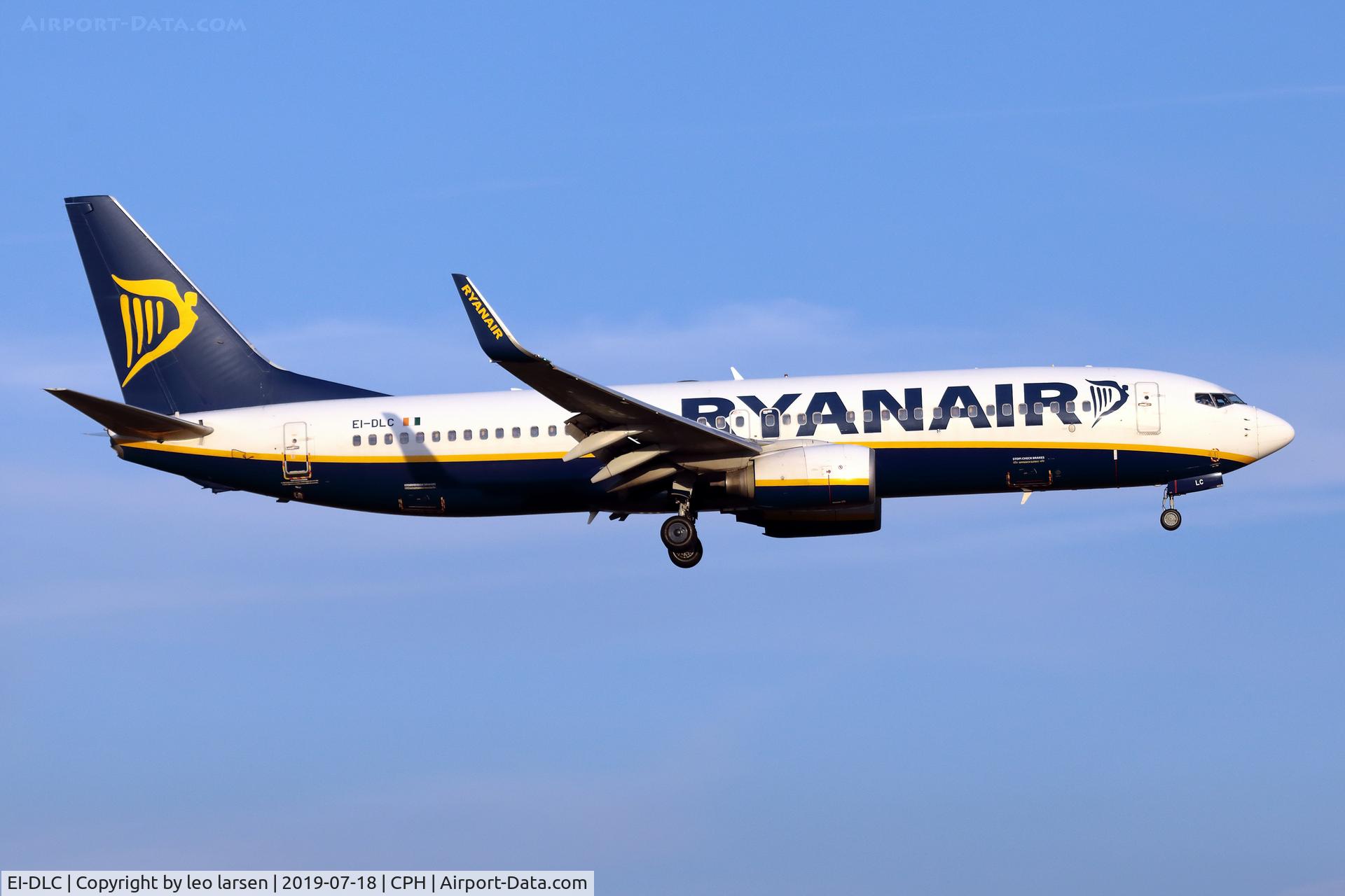 EI-DLC, 2005 Boeing 737-8AS C/N 33586, Copenhagen 18.7.2019 on final to R-22L