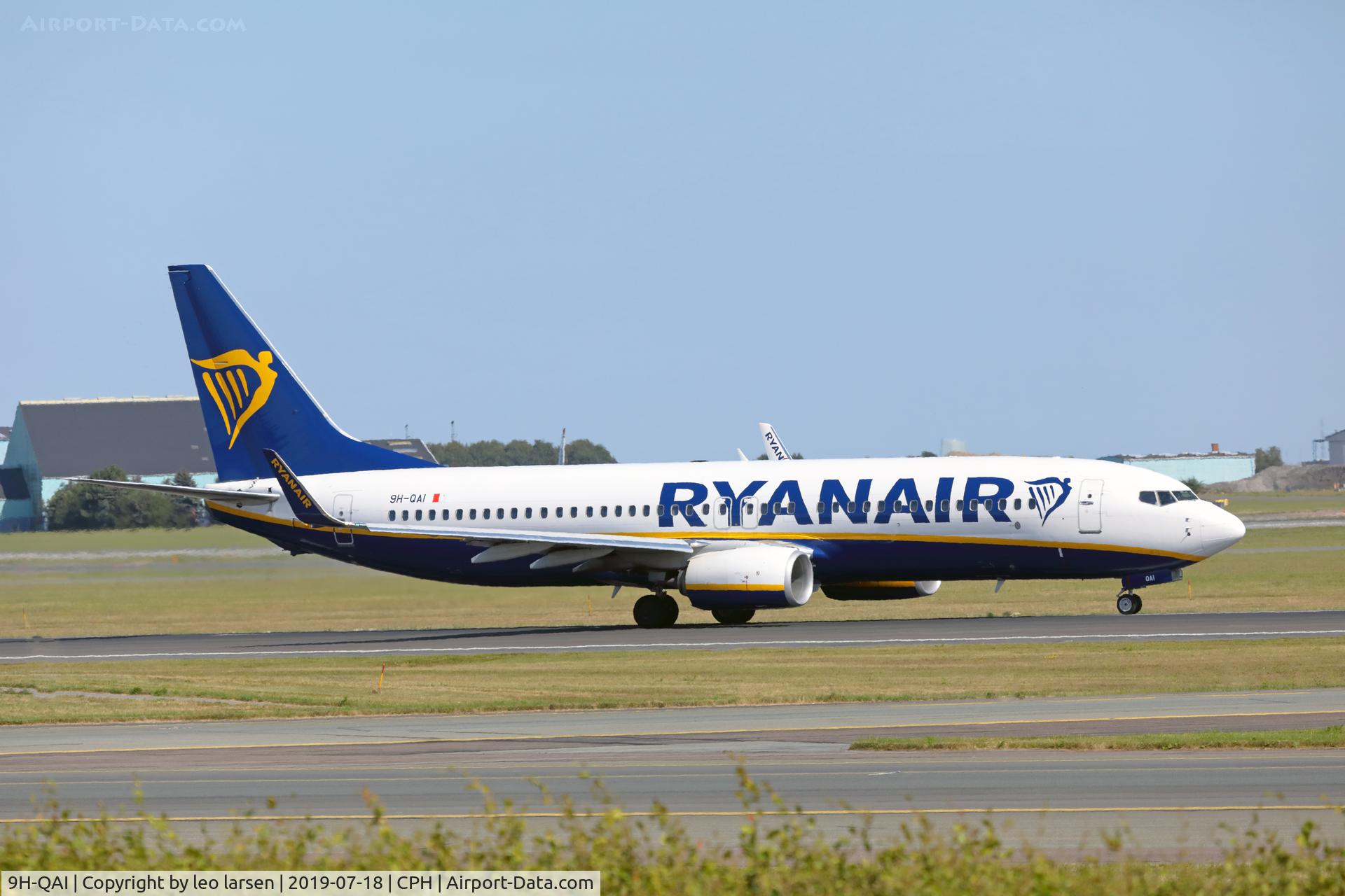 9H-QAI, 2017 Boeing 737-8AS C/N 44814, Copenhagen 18.7.2019