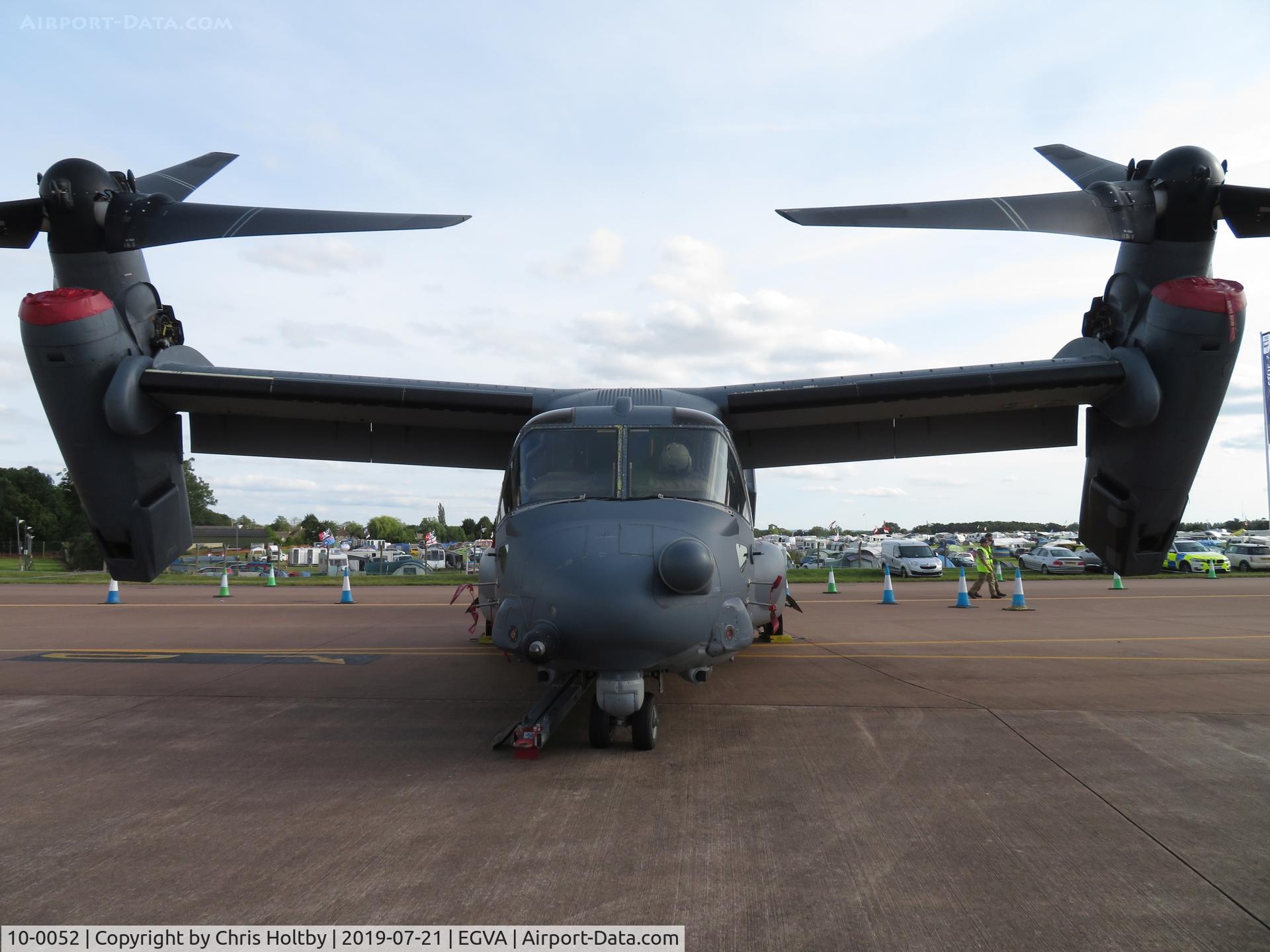 10-0052, 2010 Bell-Boeing CV-22B Osprey C/N D1028, At Fairford for the 2019 RIAT