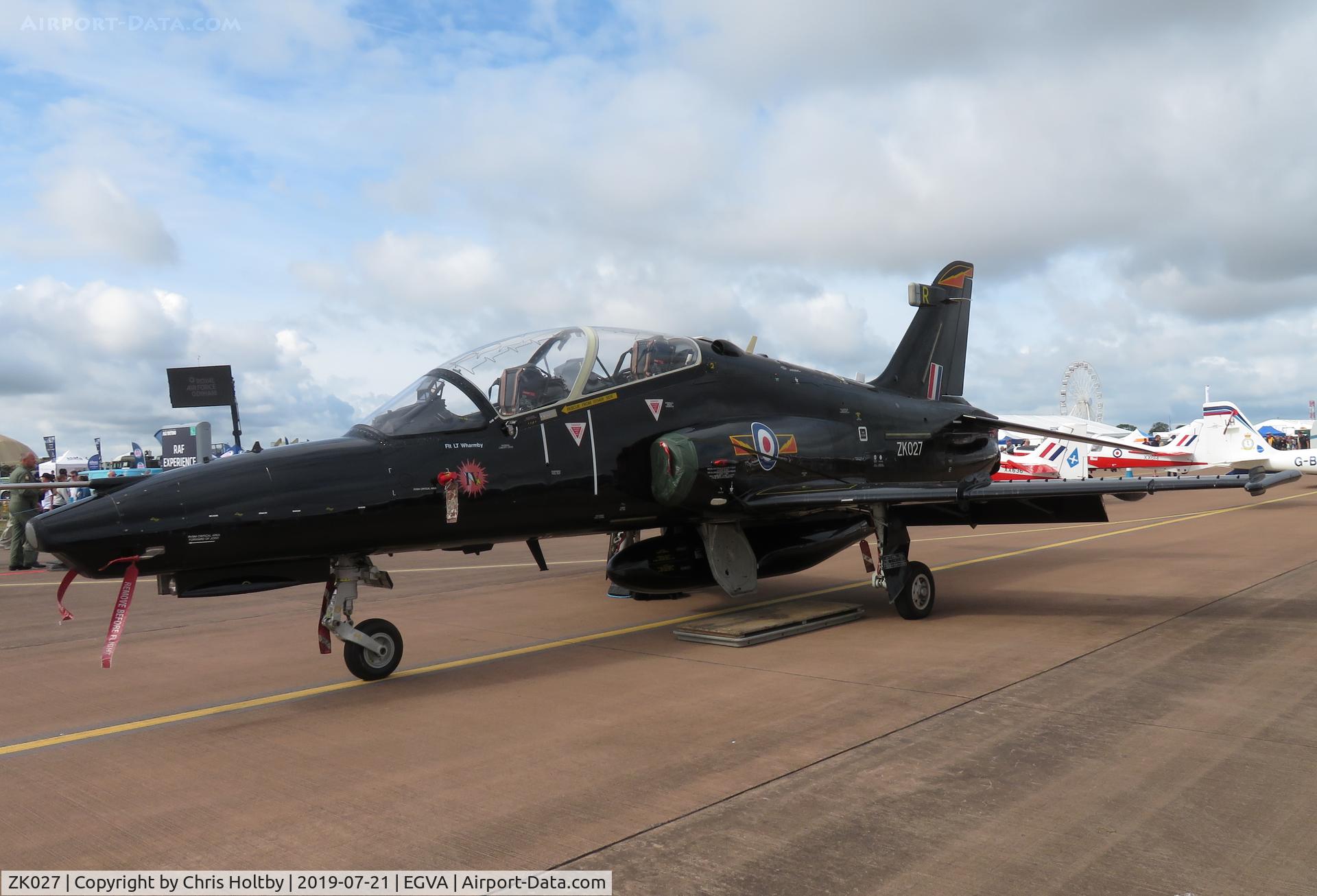 ZK027, 2009 British Aerospace Hawk T2 C/N RT018/1256, Statica display at RIAT Fairford 2019