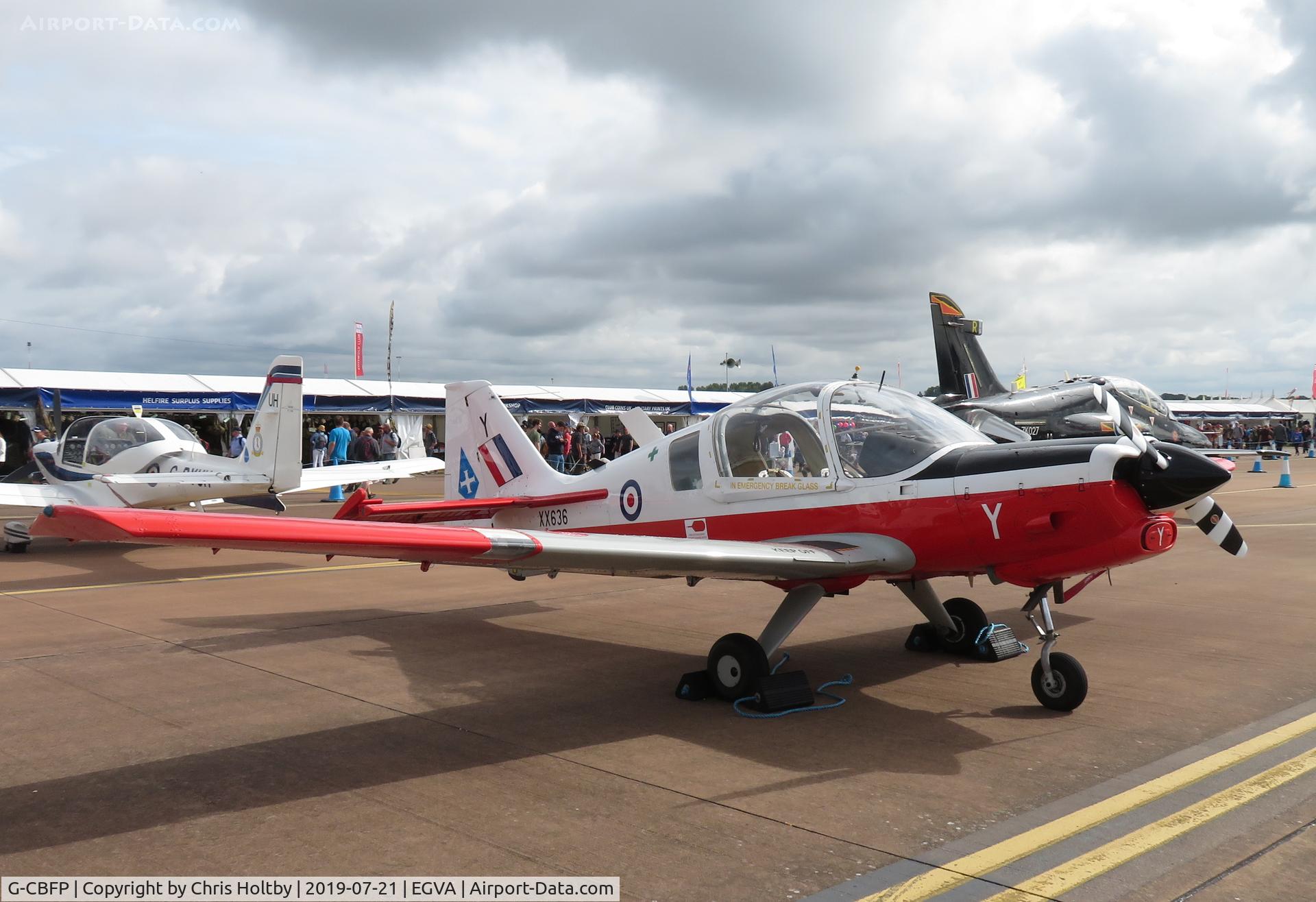 G-CBFP, 1974 Scottish Aviation Bulldog T.1 C/N BH.120/306, On static display at RIAT 2019 RAF Fairford