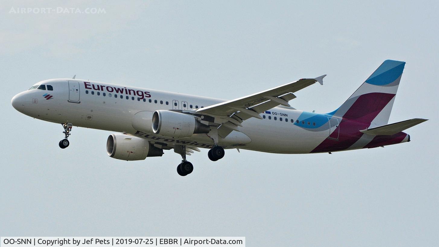 OO-SNN, 2010 Airbus A320-214 C/N 4269, OO-SNN in Eurowings livery at Brussels.