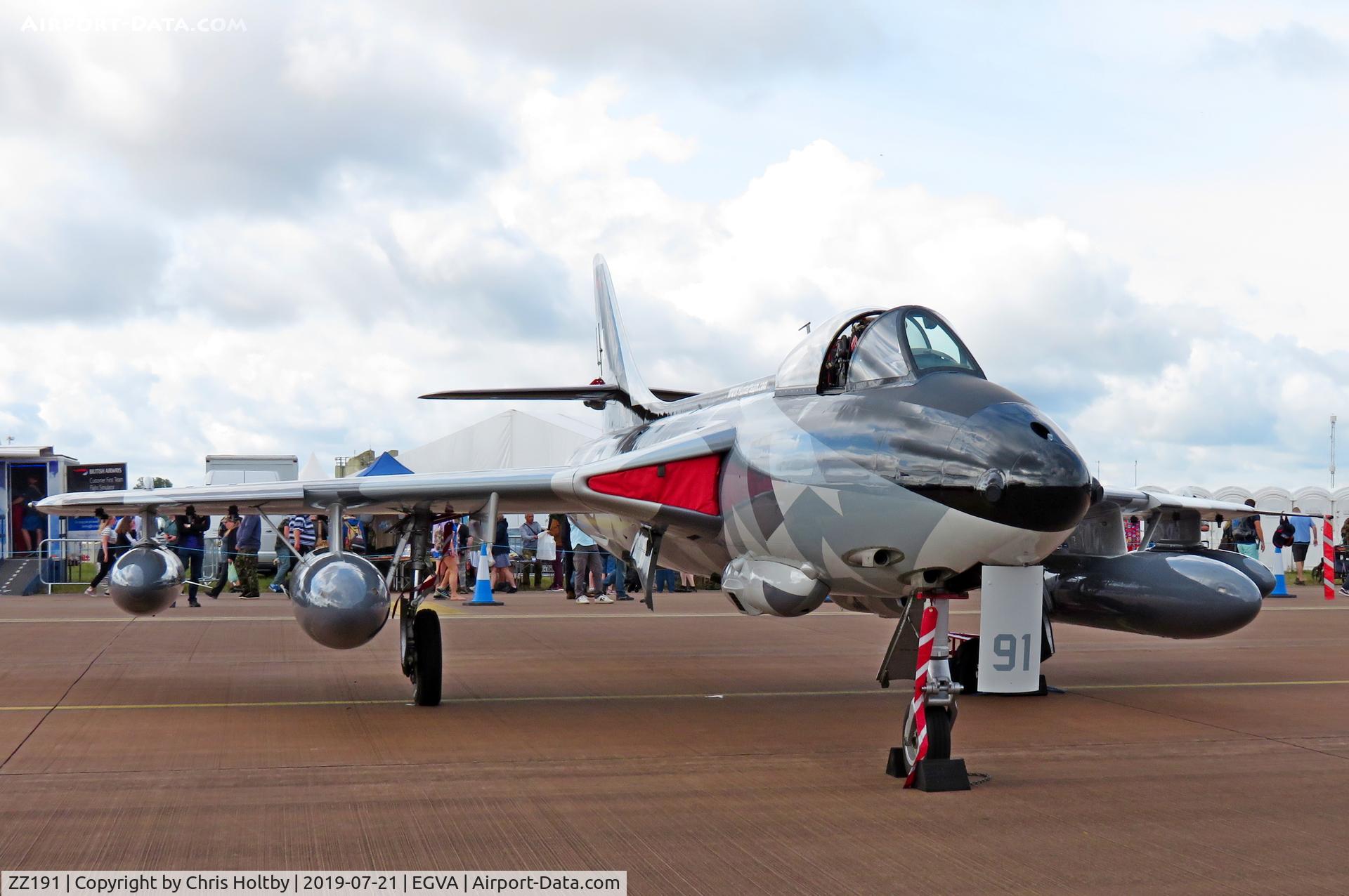 ZZ191, 1959 Hawker Hunter F.58 C/N 41H-697425, Static at RIAT 2019 RAF Fairford