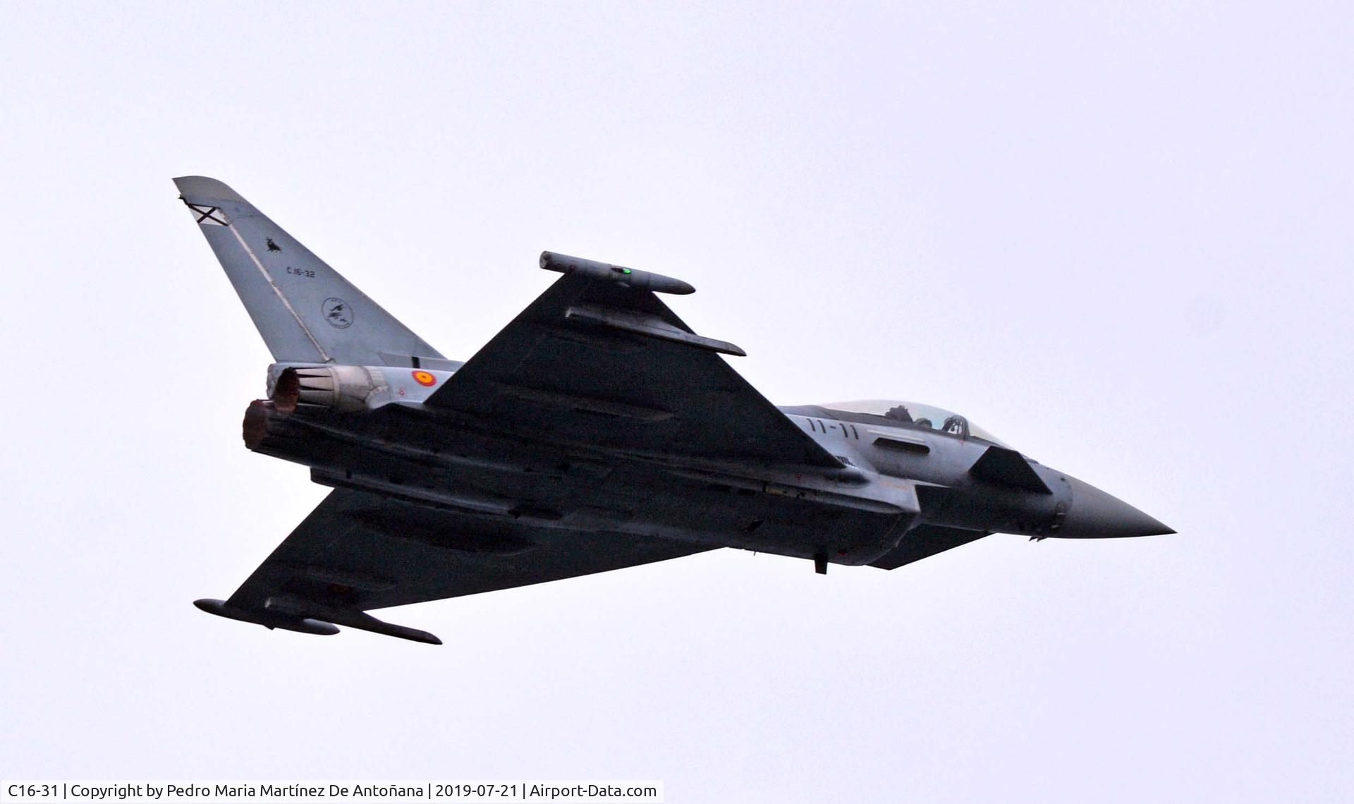 C16-31, Eurofighter EF-2000 Typhoon S C/N SS012, Gijón - España