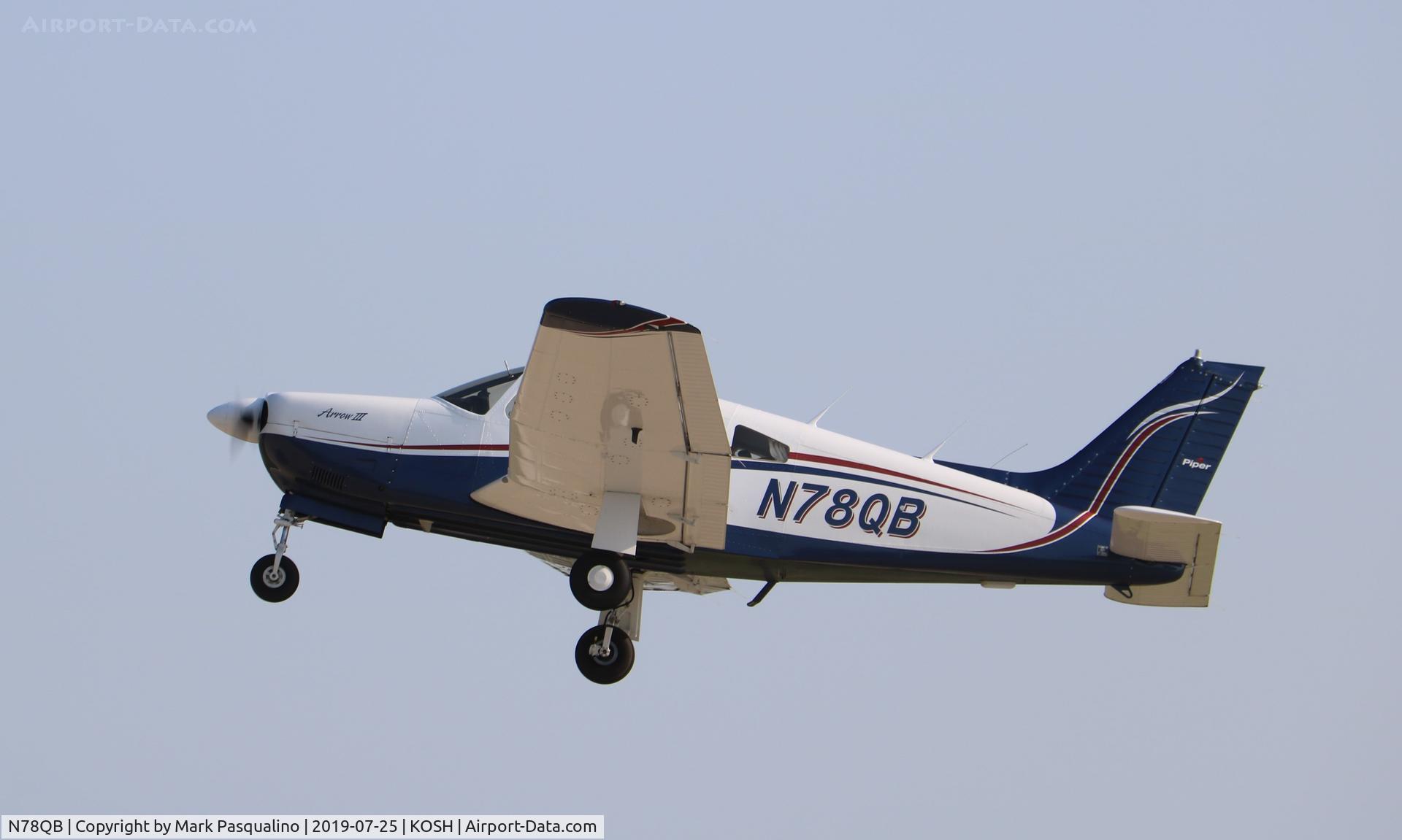 N78QB, 1978 Piper PA-28R-201 Cherokee Arrow III C/N 28R-7837308, Piper PA-28R-201