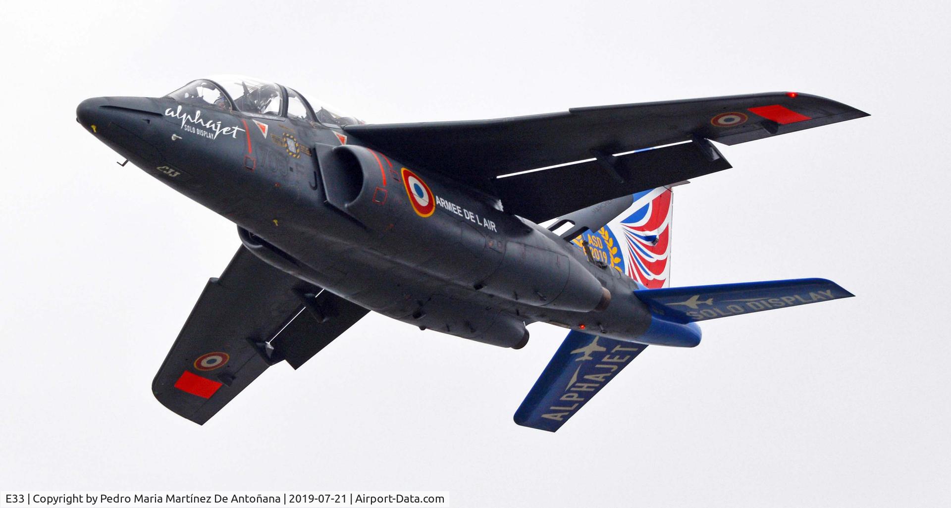 E33, Dassault-Dornier Alpha Jet E C/N E33, Gijón - España
