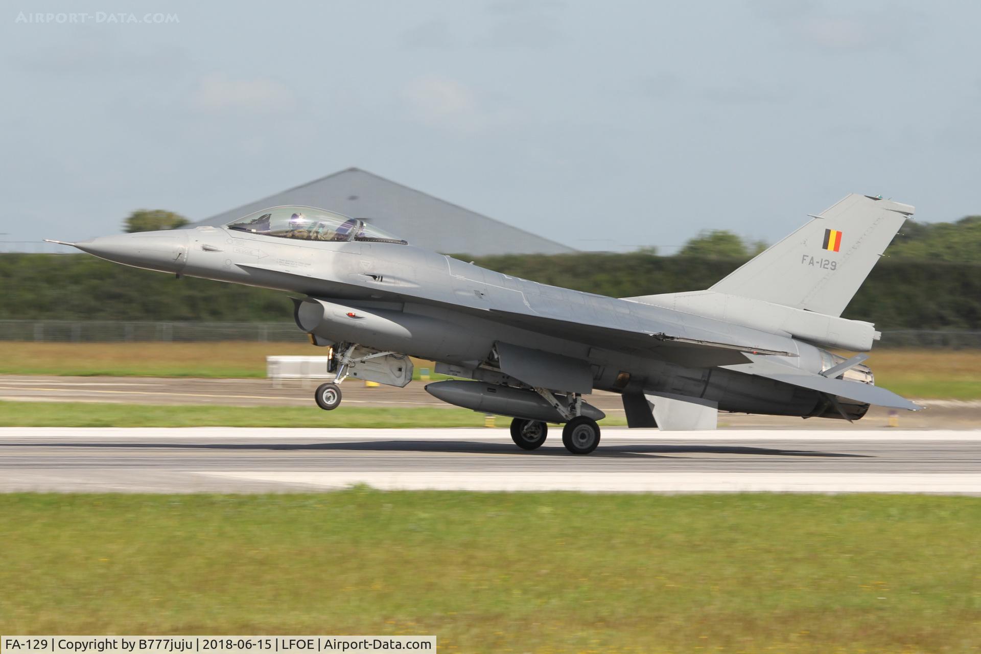FA-129, 1990 SABCA F-16AM Fighting Falcon C/N 6H-129, at Evreux
