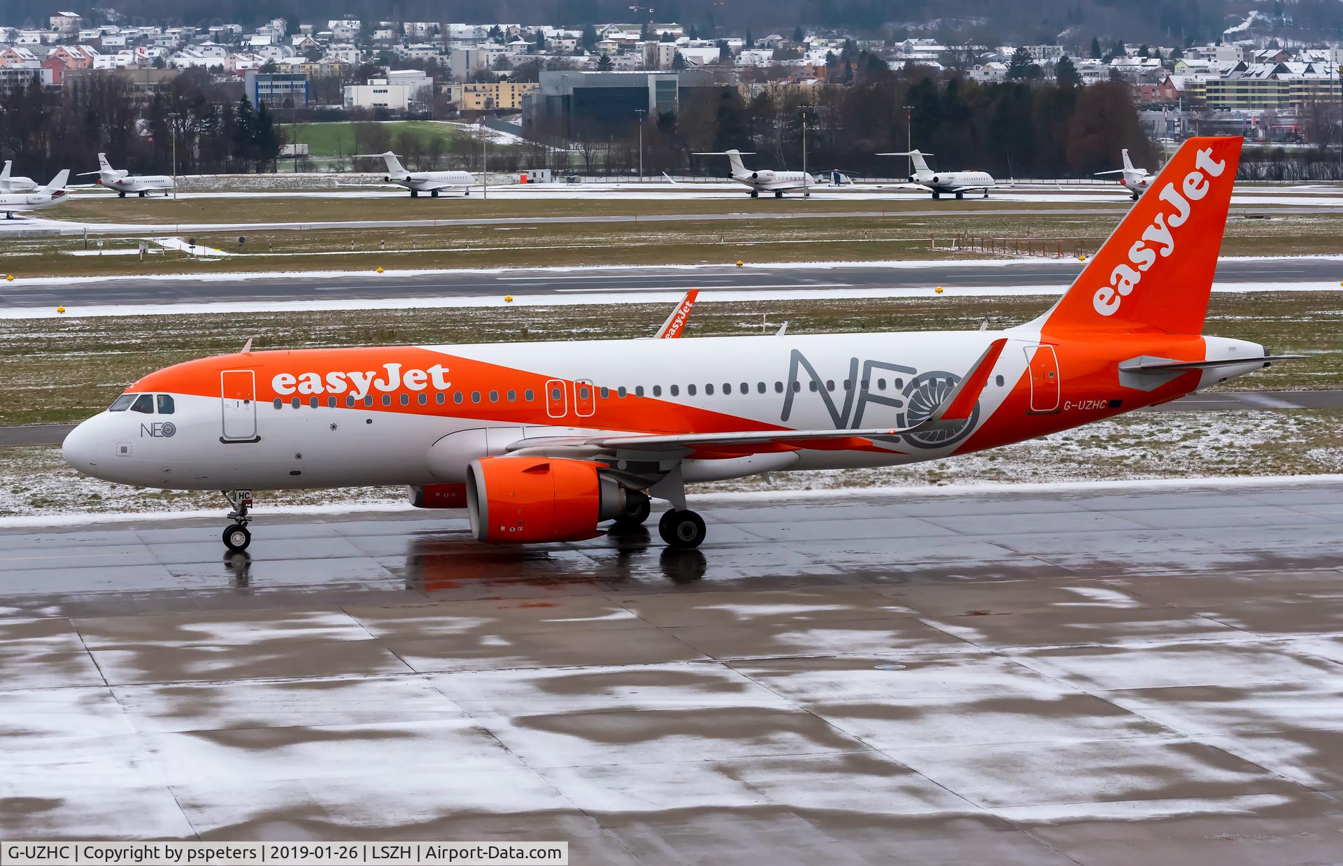 G-UZHC, 2017 Airbus A320-251NEO C/N 7802, G-UZHC at ZRH.