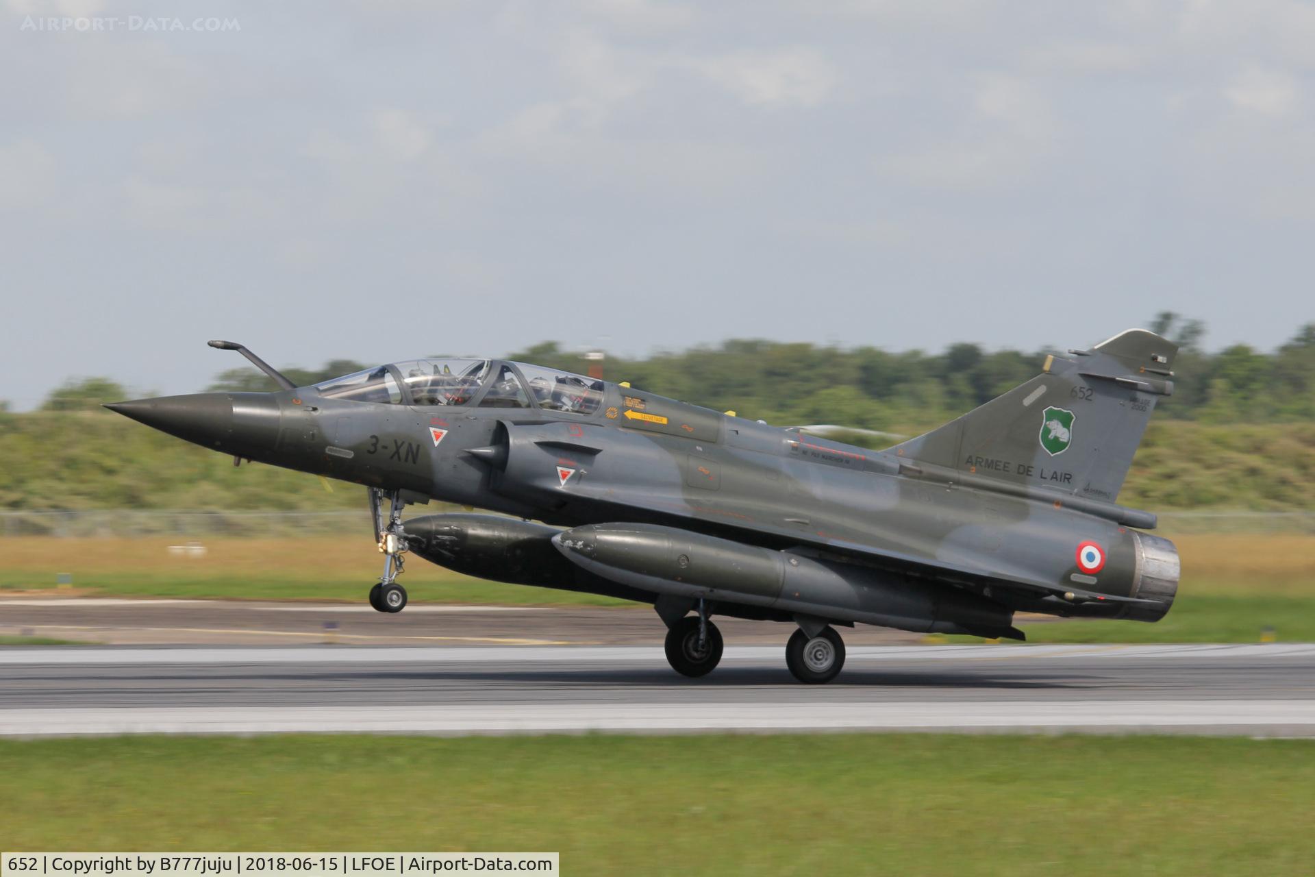 652, Dassault Mirage 2000D C/N 507, at Evreux