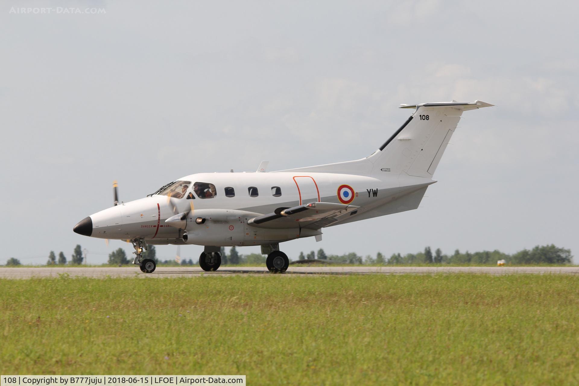 108, Embraer EMB-121AA Xingu C/N 121108, at Evreux