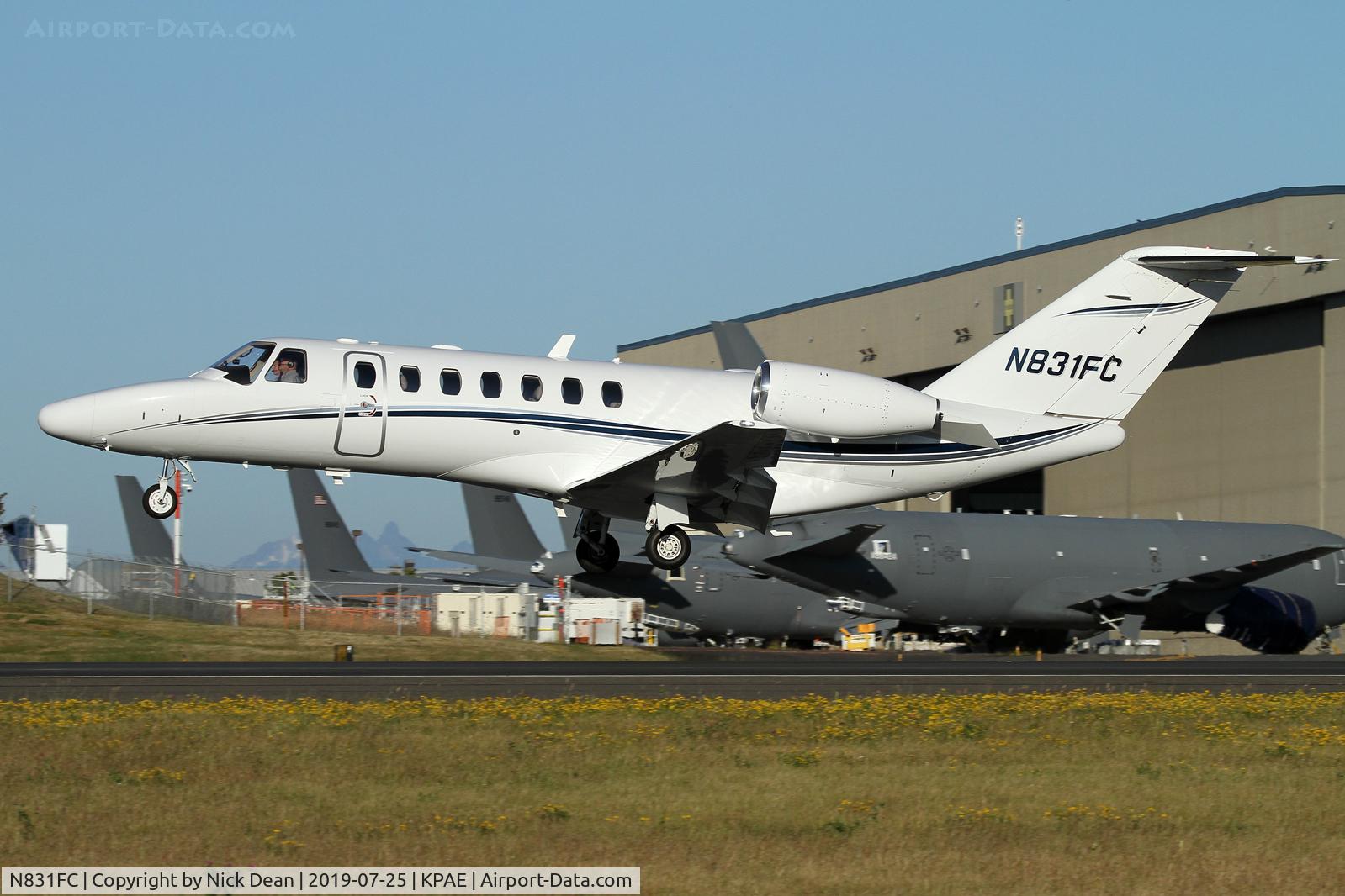 N831FC, 2007 Cessna 525B CitationJet CJ3 C/N 525B0155, PAE/KPAE