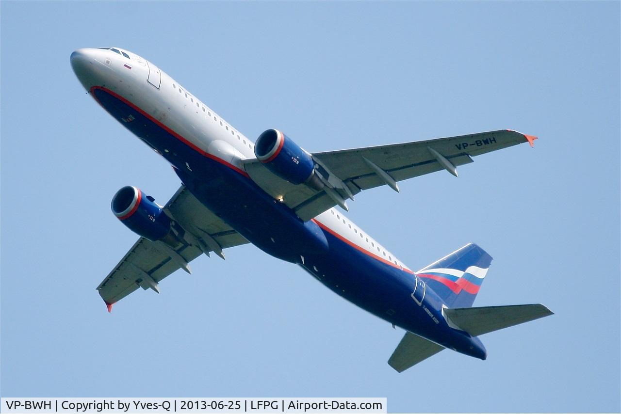 VP-BWH, 2003 Airbus A320-214 C/N 2151, Aeroflot Airbus 320-214, Take off rwy 27L, Roissy Charles De Gaulle airport (LFPG-CDG)