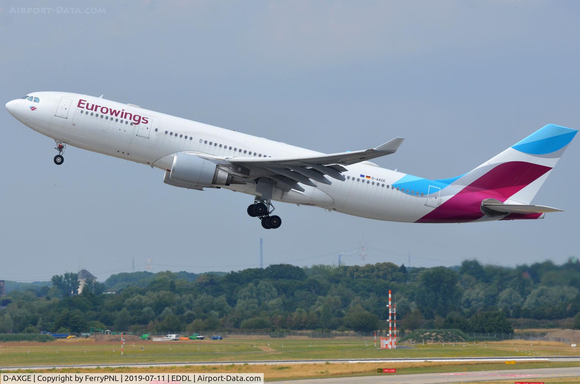 D-AXGE, 2004 Airbus A330-202 C/N 612, Lift-off  of Eurowings A332