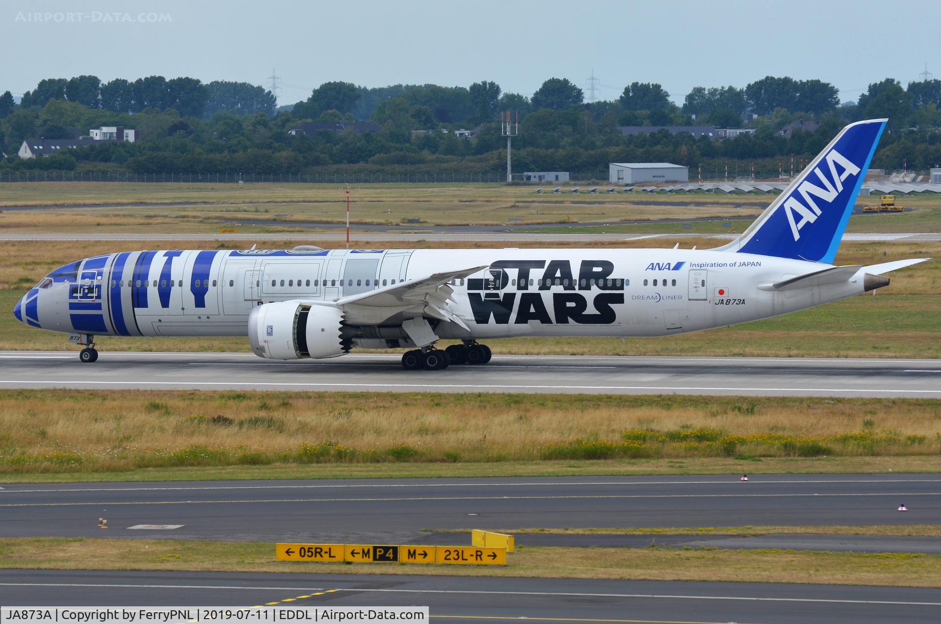 JA873A, 2015 Boeing 787-9 Dreamliner C/N 34530, ANA Starwars B789 arriving in DUS