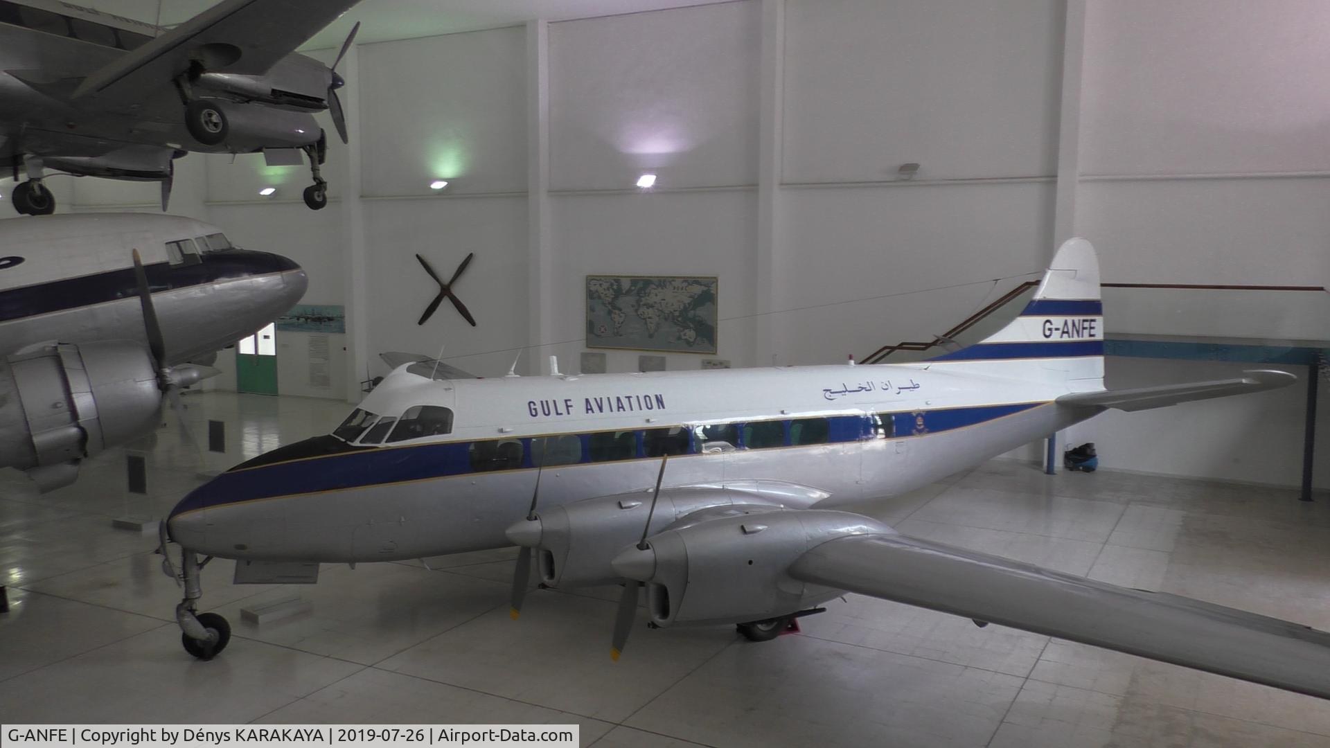 G-ANFE, 1954 De Havilland DH.114 Heron 1B C/N 14034, G-ANFE at Al Mahatta Museum, Sharjah, UAE