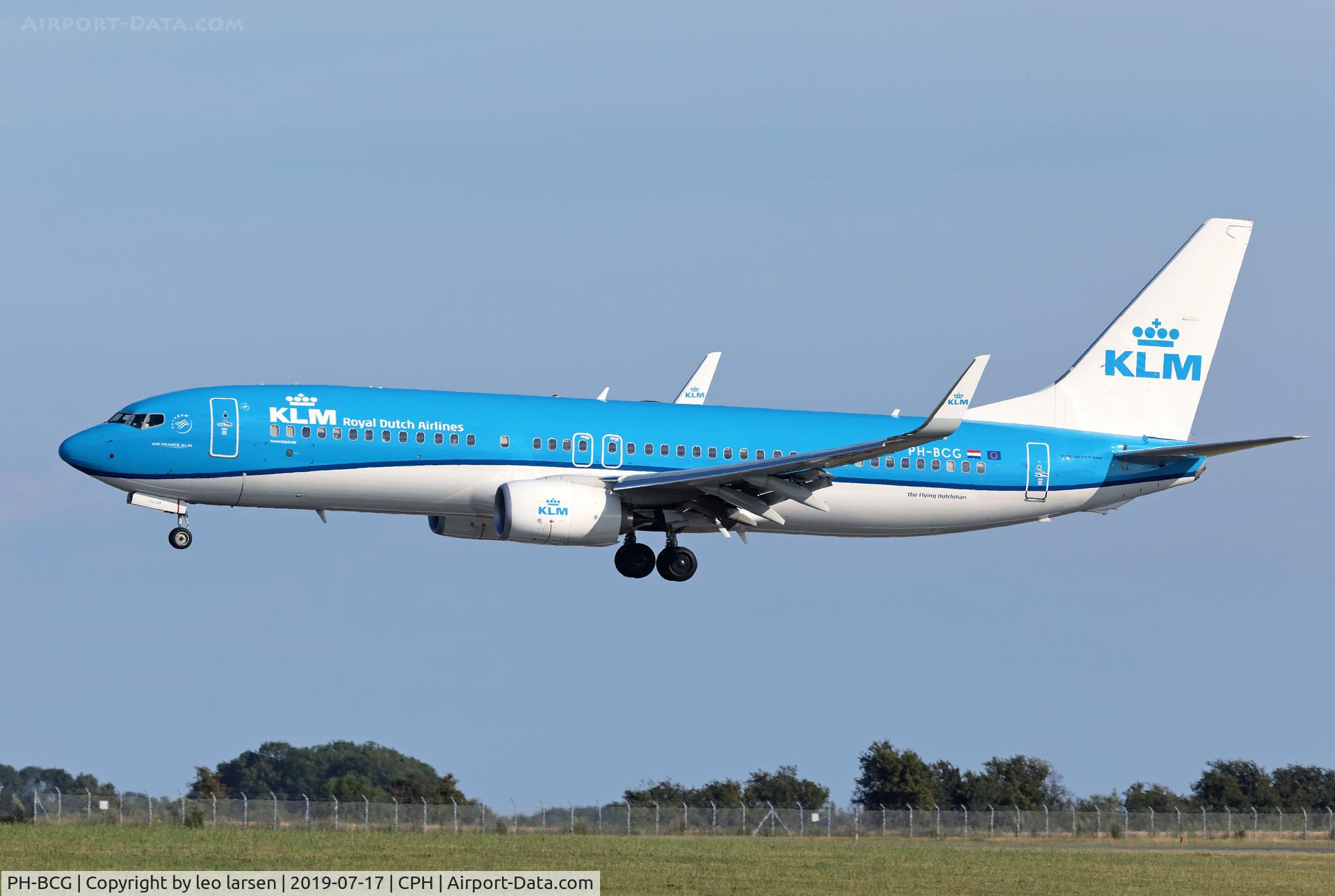 PH-BCG, 2019 Boeing 737-8K2 C/N 62578, Copenhagen 17.7.2019 L/D R-04L
