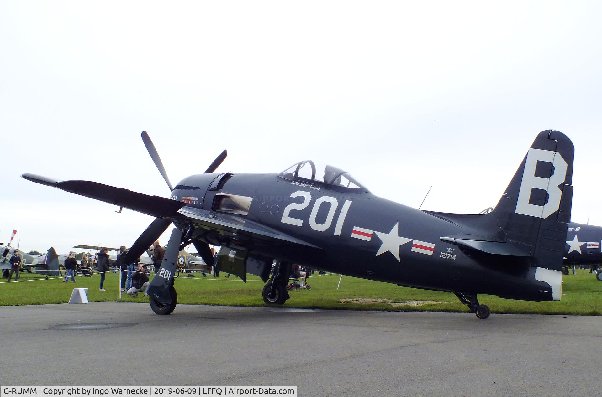 G-RUMM, 1948 Grumman F8F-2 (G58) Bearcat C/N D.1088, Grumman F8F-2 Bearcat (G-58) at the meeting aerien 2019, La-Ferte-Alais