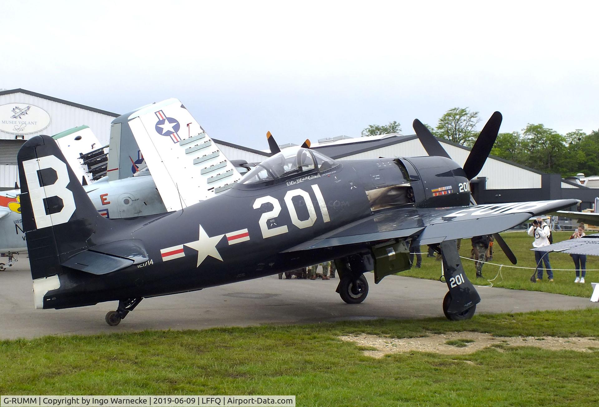 G-RUMM, 1948 Grumman F8F-2 (G58) Bearcat C/N D.1088, Grumman F8F-2 Bearcat (G-58) at the meeting aerien 2019, La-Ferte-Alais