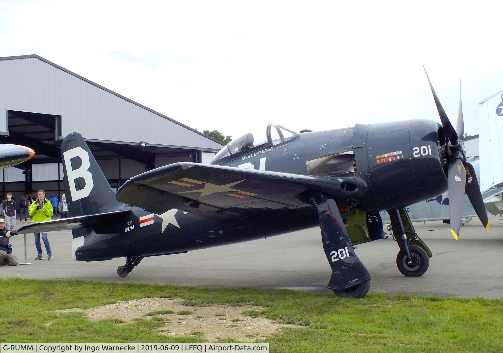 G-RUMM, 1948 Grumman F8F-2 (G58) Bearcat C/N D.1088, Grumman F8F-2 Bearcat (G-58) at the meeting aerien 2019, La-Ferte-Alais