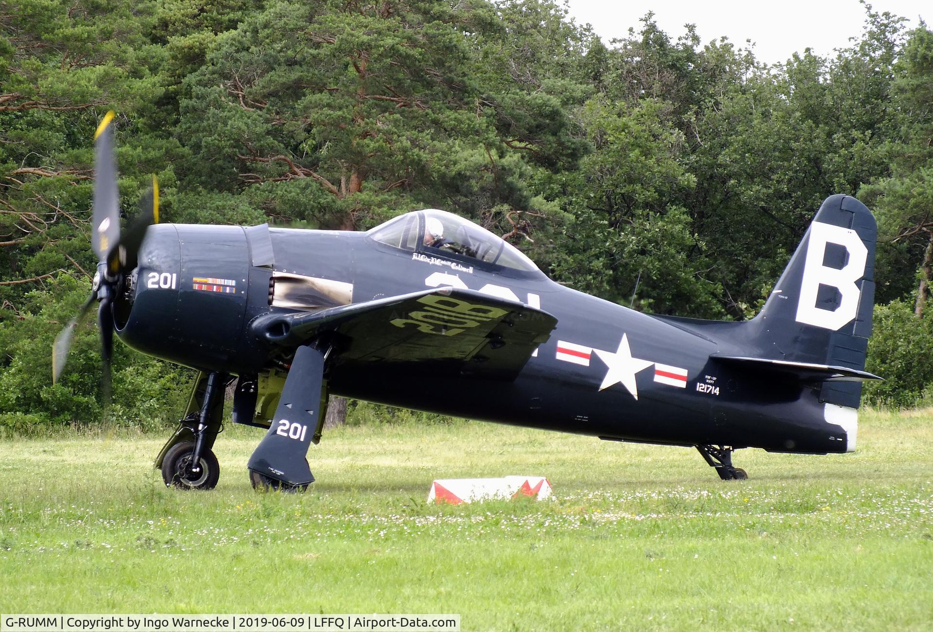 G-RUMM, 1948 Grumman F8F-2 (G58) Bearcat C/N D.1088, Grumman F8F-2 Bearcat (G-58) at the meeting aerien 2019, La-Ferte-Alais