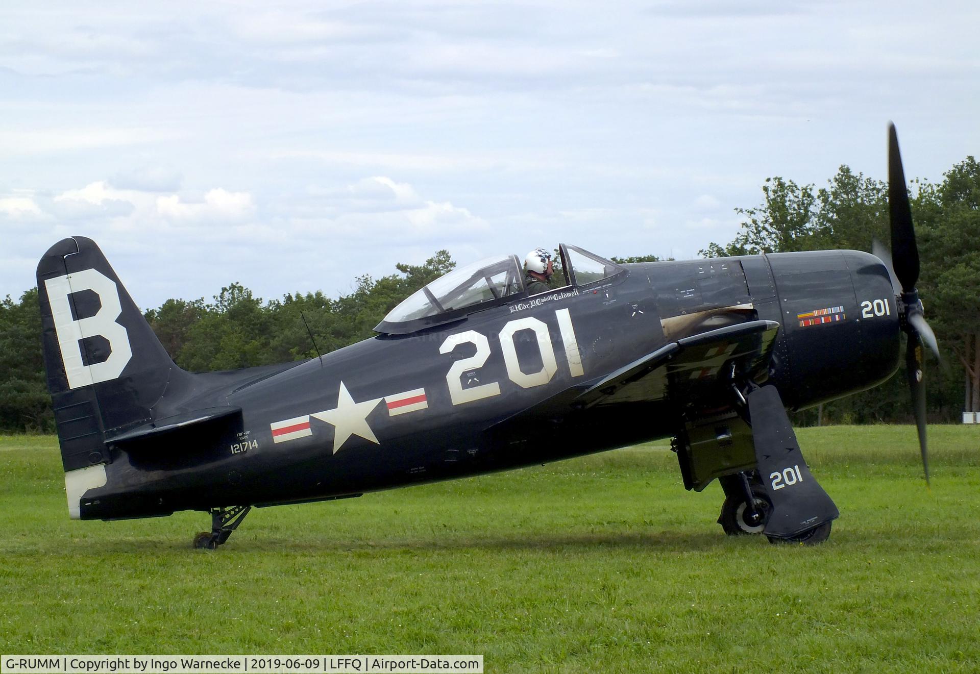 G-RUMM, 1948 Grumman F8F-2 (G58) Bearcat C/N D.1088, Grumman F8F-2 Bearcat (G-58) at the meeting aerien 2019, La-Ferte-Alais