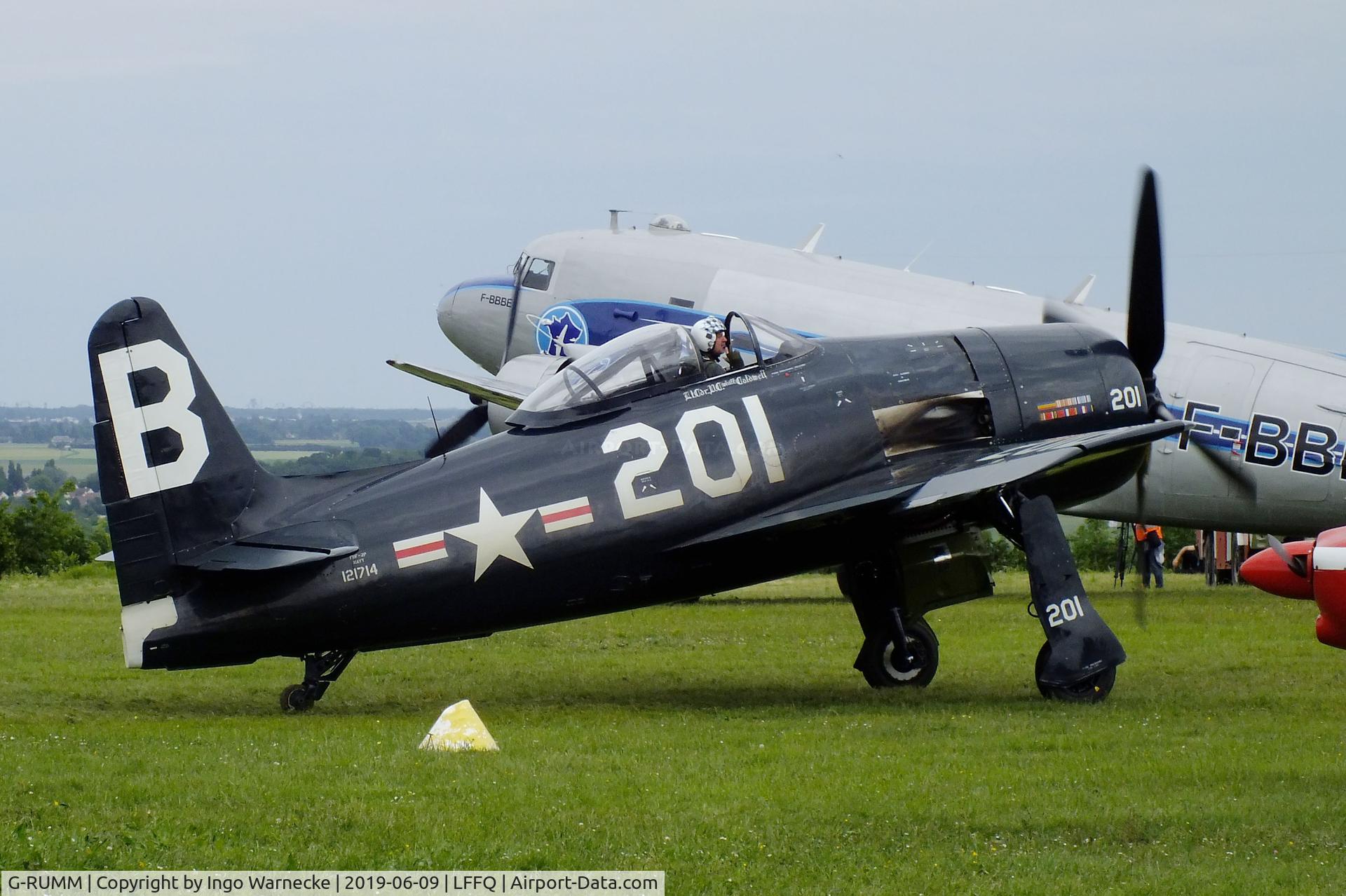 G-RUMM, 1948 Grumman F8F-2 (G58) Bearcat C/N D.1088, Grumman F8F-2 Bearcat (G-58) at the meeting aerien 2019, La-Ferte-Alais