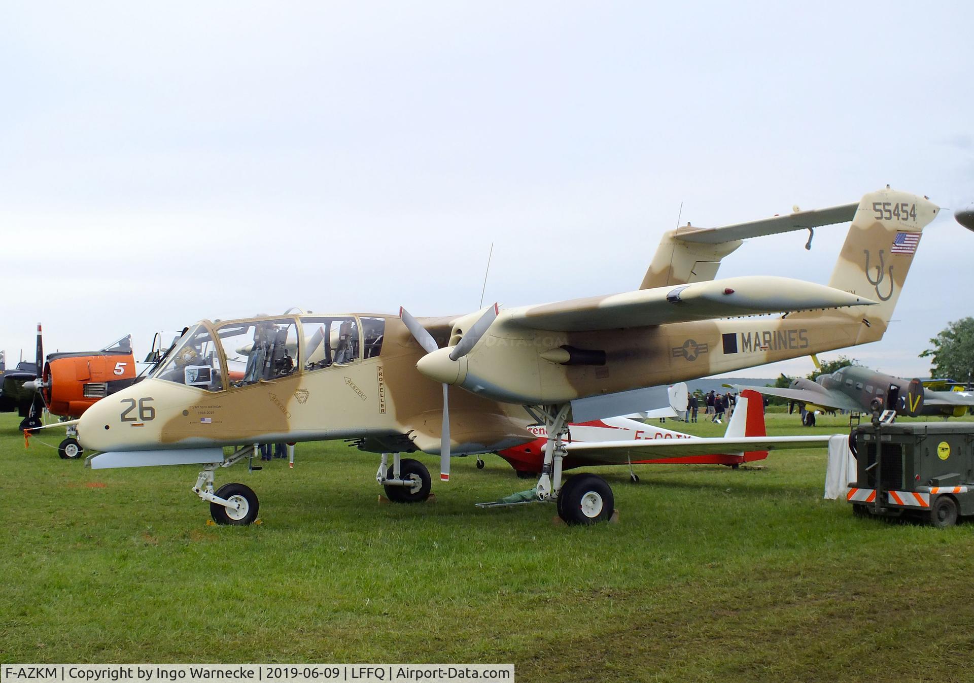 F-AZKM, 1971 North American OV-10B Bronco C/N 338-9 (305-65), North American OV-10B Bronco at the meeting aerien 2019, La-Ferte-Alais