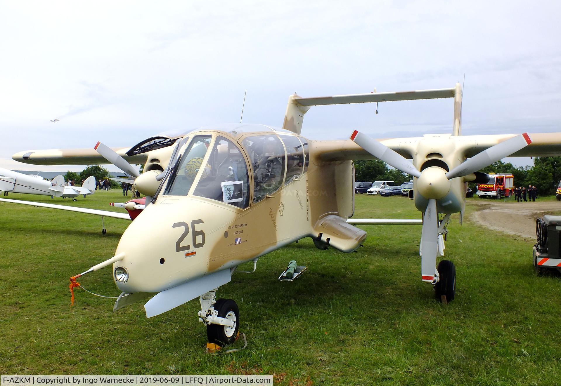 F-AZKM, 1971 North American OV-10B Bronco C/N 338-9 (305-65), North American OV-10B Bronco at the meeting aerien 2019, La-Ferte-Alais