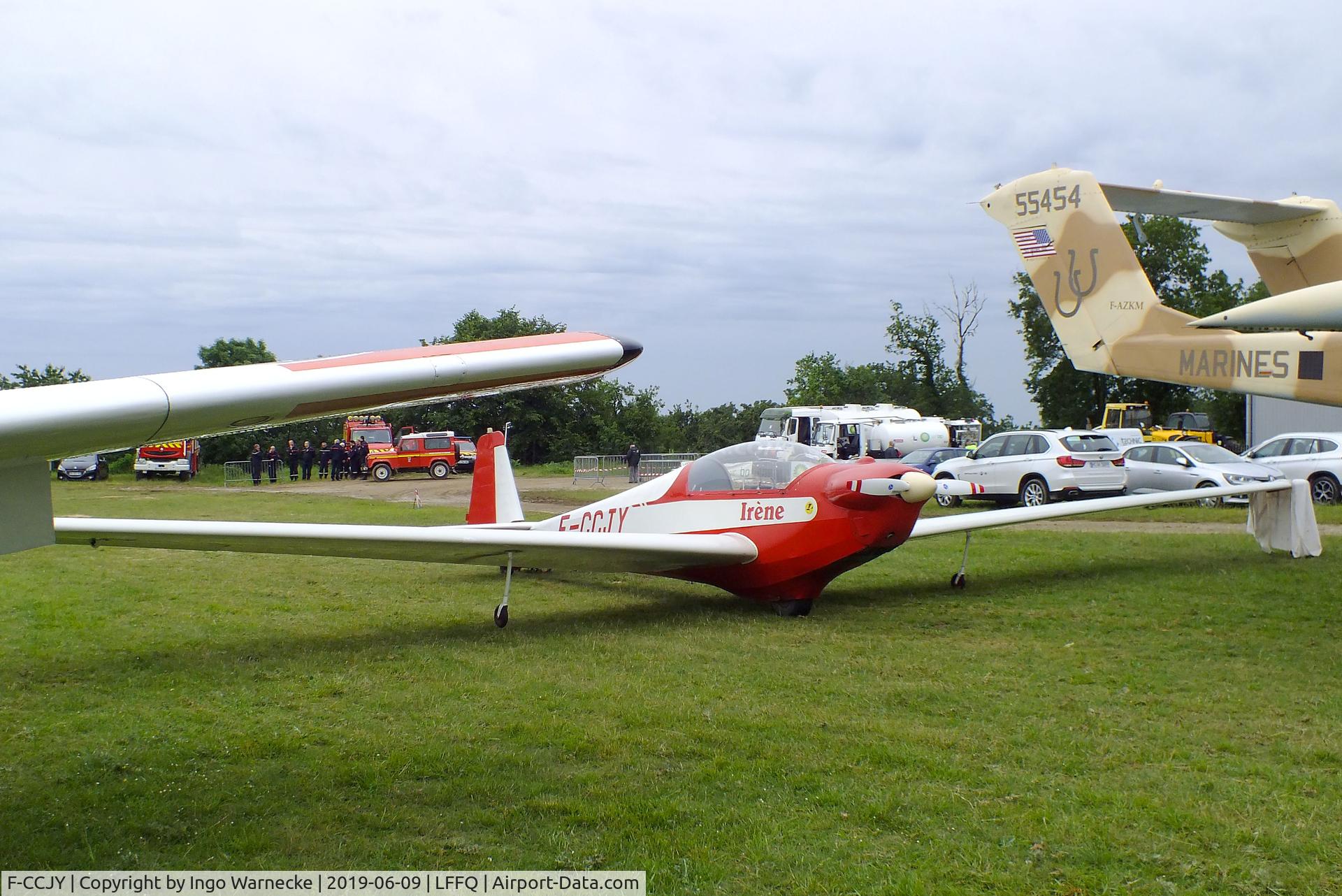 F-CCJY, 1974 Scheibe SF-28A Tandem-Falke Tandem Falke C/N 5763, Scheibe SF-28A Tandem-Falke at the meeting aerien 2019, La-Ferte-Alais