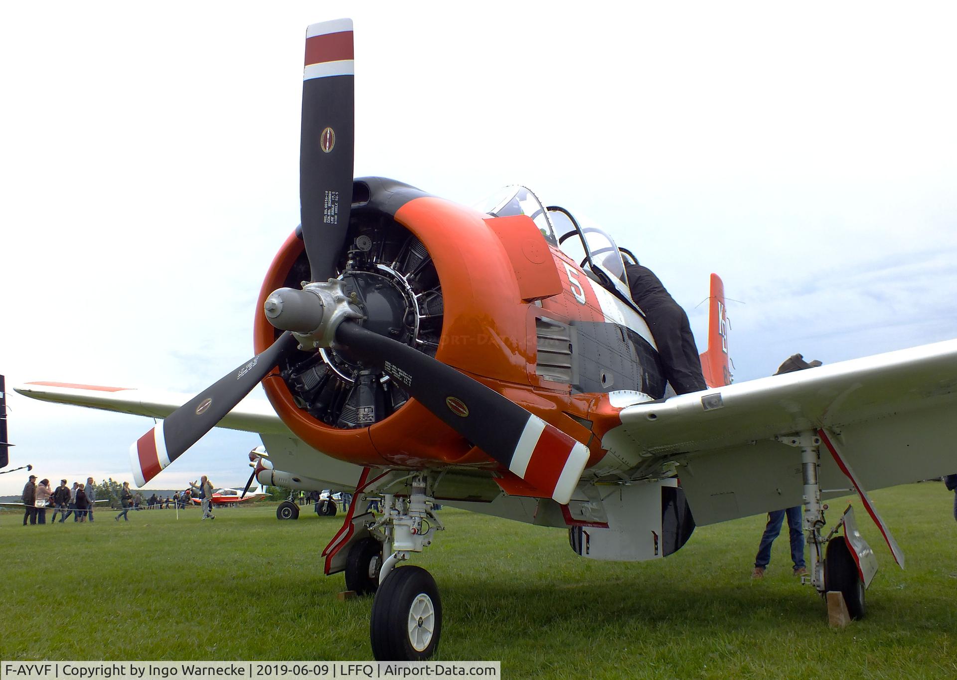 F-AYVF, 1954 North American T-28B Trojan C/N 200-431, North American T-28B Trojan at the meeting aerien 2019, La-Ferte-Alais