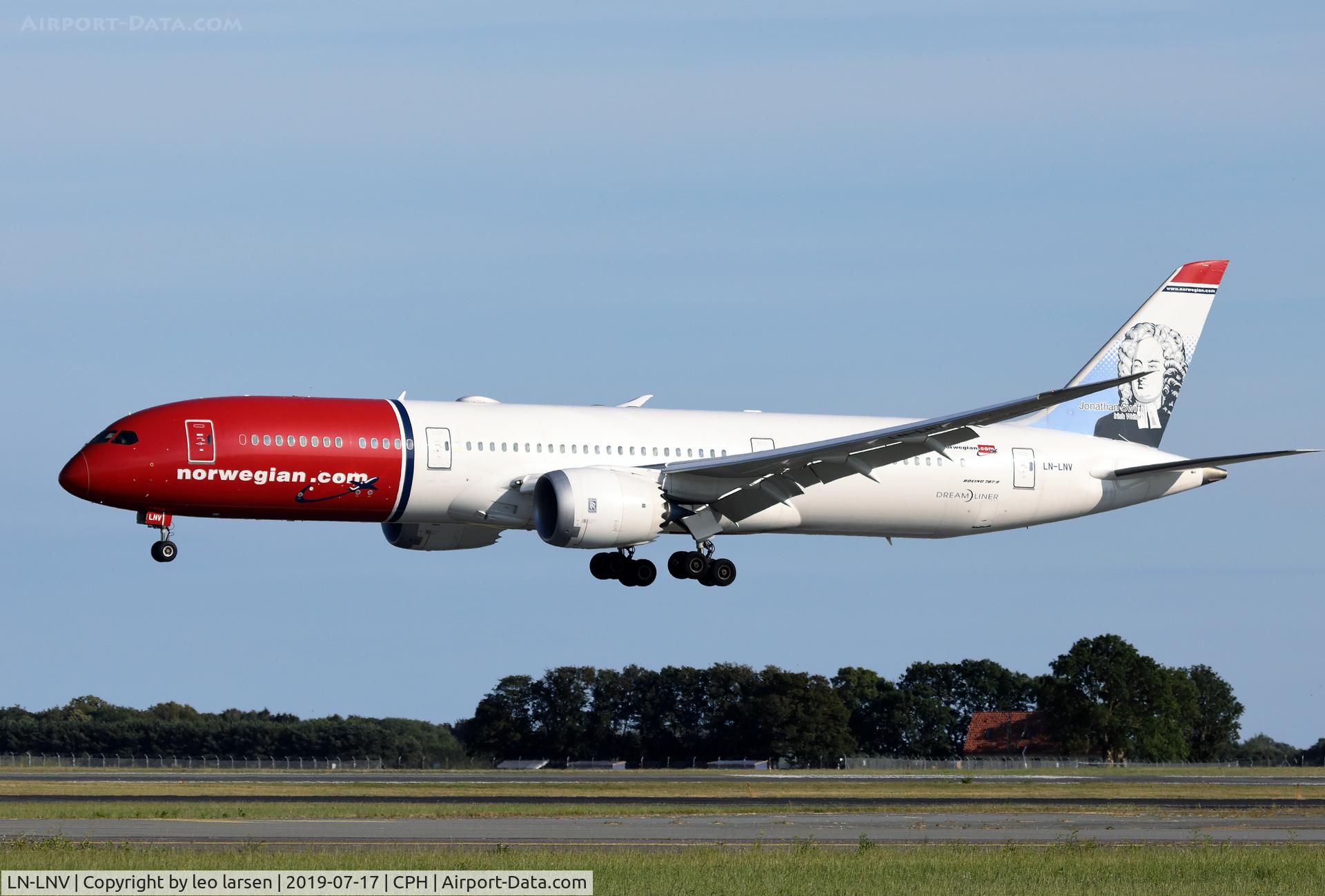 LN-LNV, 2017 Boeing 787-9 Dreamliner C/N 63312, Copenhagen 17.7.2019 L/D R-04L
