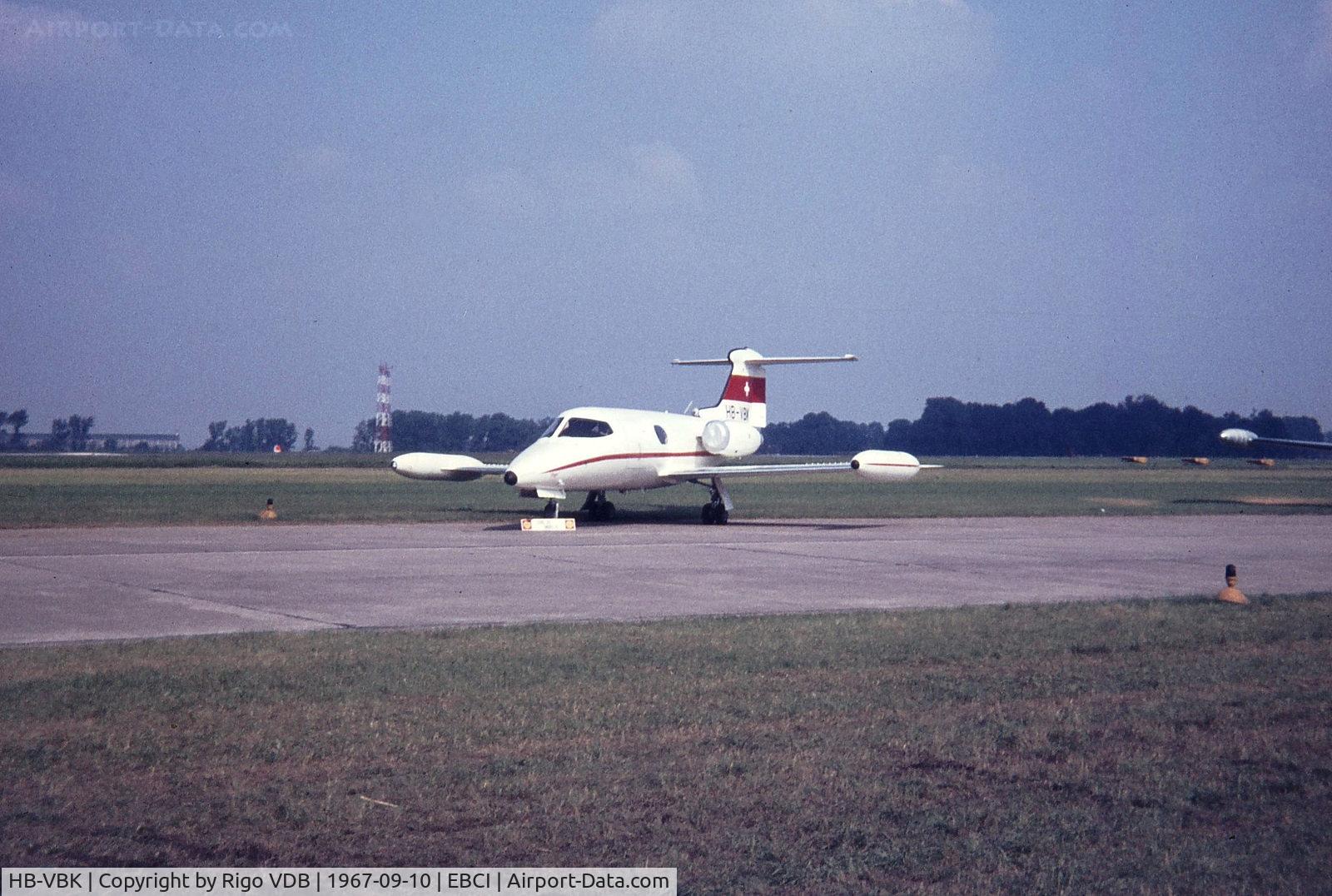 HB-VBK, 1966 Gates Learjet 24 C/N 24-128, At Gosselies.
