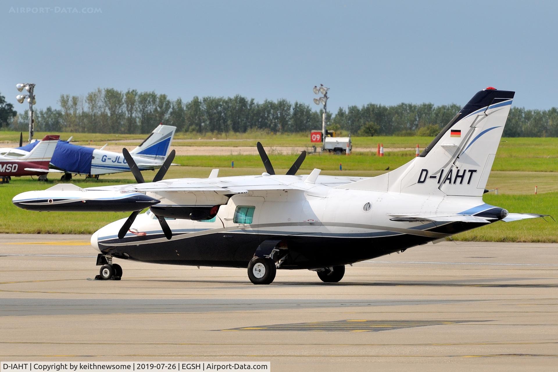 D-IAHT, 1977 Mitsubishi MU-2B-26A C/N 352SA, Parked at Norwich.